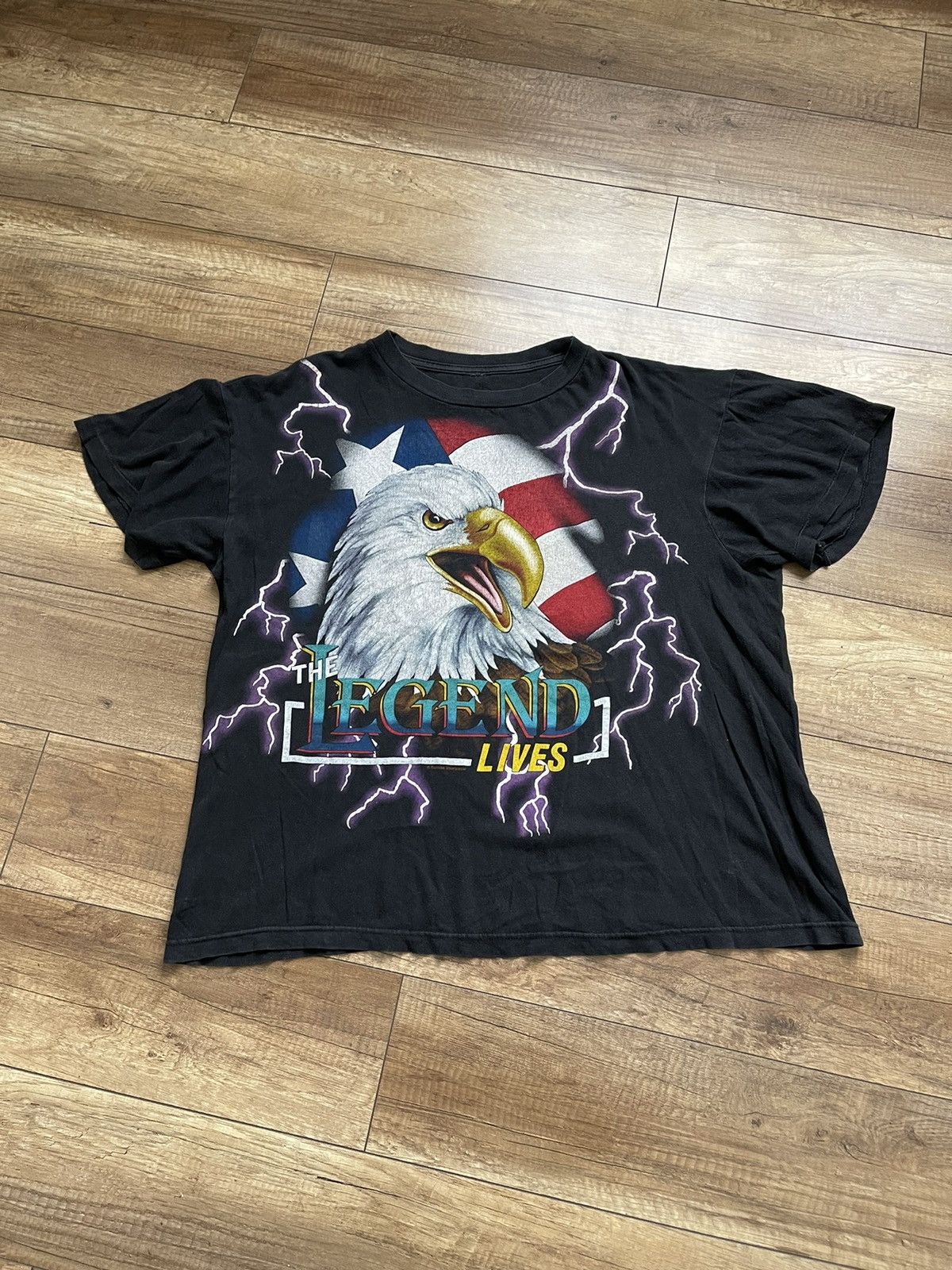 Vintage American Eagles Thunder Vintage USA T-Shirt Tee 90s Size US L / EU 52-54 / 3 - 2 Thumbnail