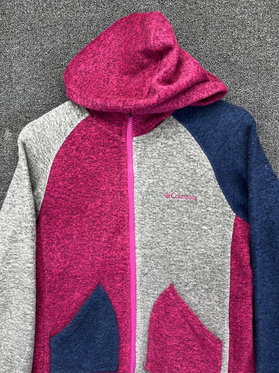 Columbia Columbia Fleece Hooded Rare Multicolor Zip Up Jacket Size S / US 4 / IT 40 - 4 Thumbnail