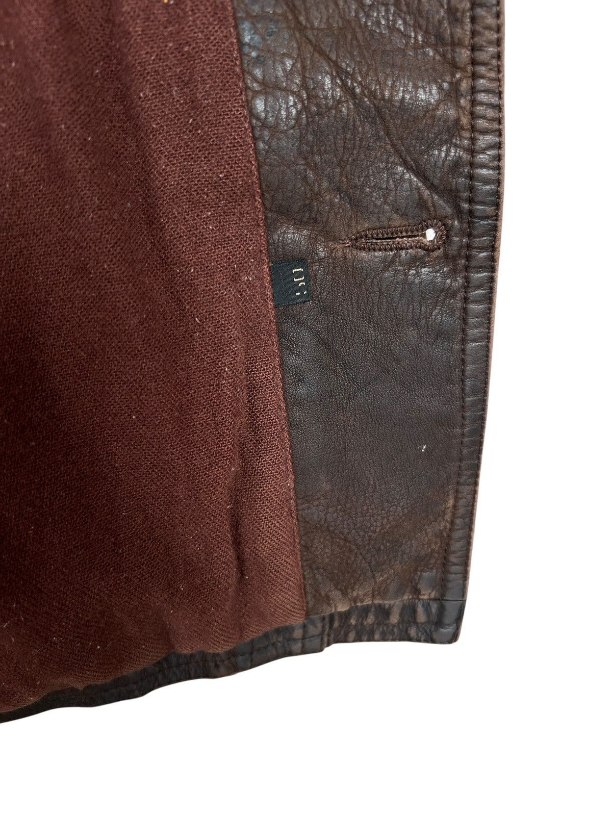 Vintage Vintage 70s Brown Long Leather Coat Jacket Size US L / EU 52-54 / 3 - 13 Thumbnail