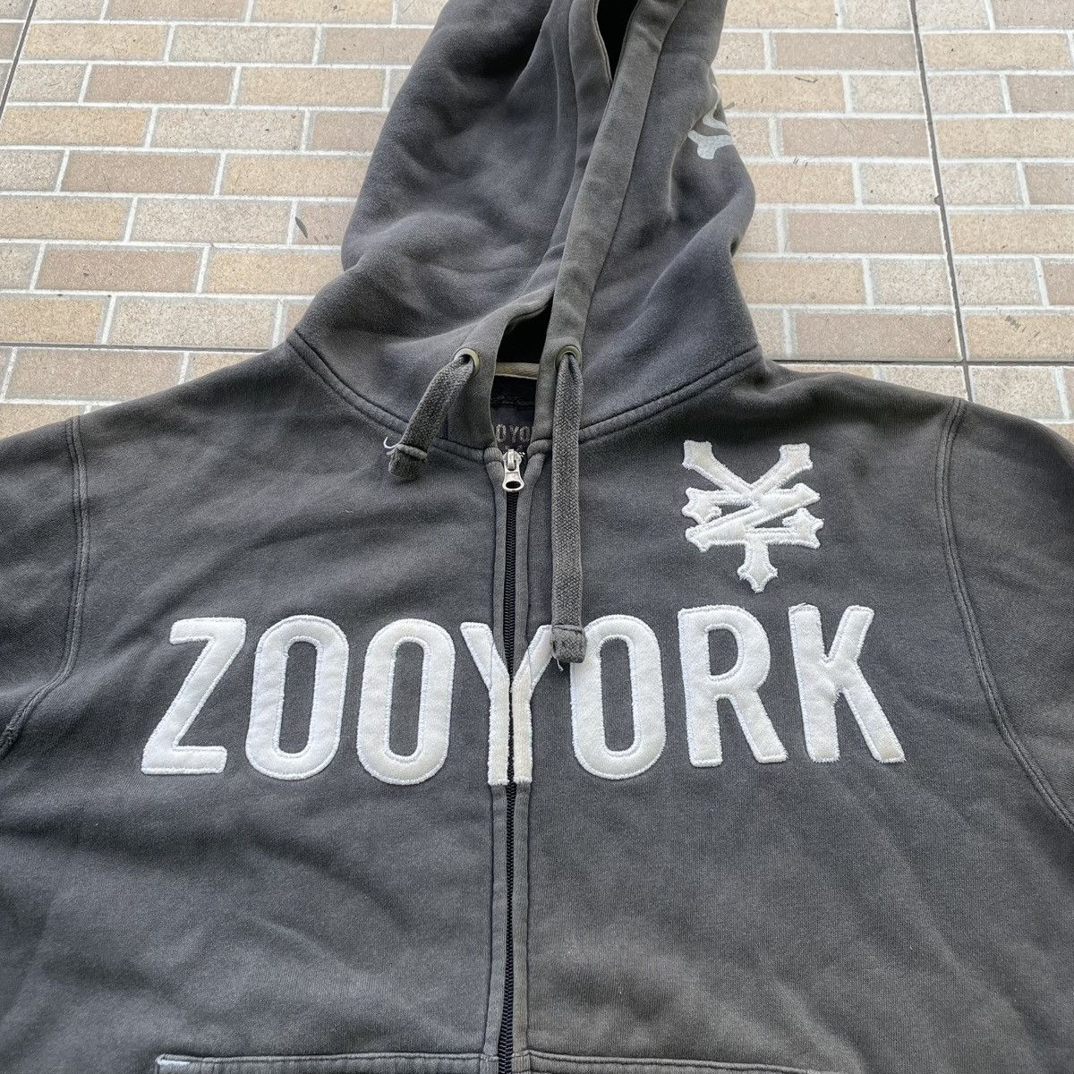 Zoo York Zoo York Faded Zip-Hoodie Vintage Size US M / EU 48-50 / 2 - 2 Thumbnail