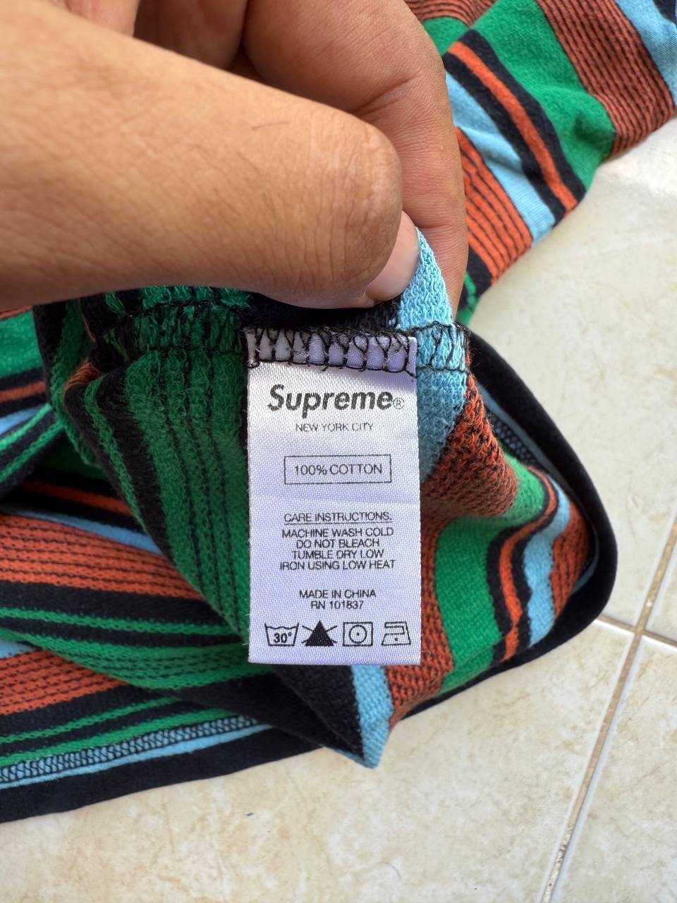 Supreme Supreme Multi Stripe SS Top Size US L / EU 52-54 / 3 - 6 Thumbnail