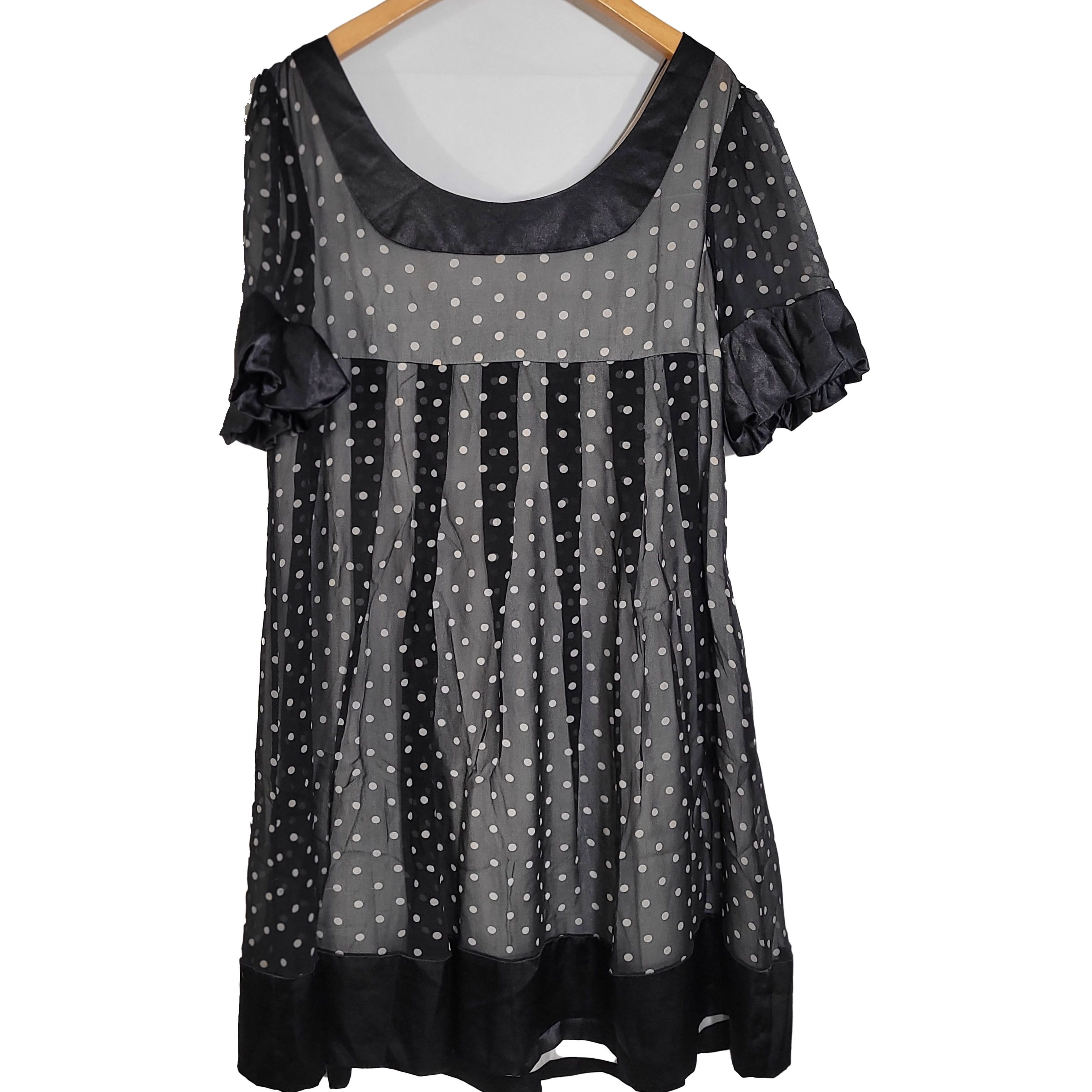 Other Women's 100% Silk Size XS Short Sleeve Tank Dress SCK242 Size S / US 4 / IT 40 - 3 Thumbnail