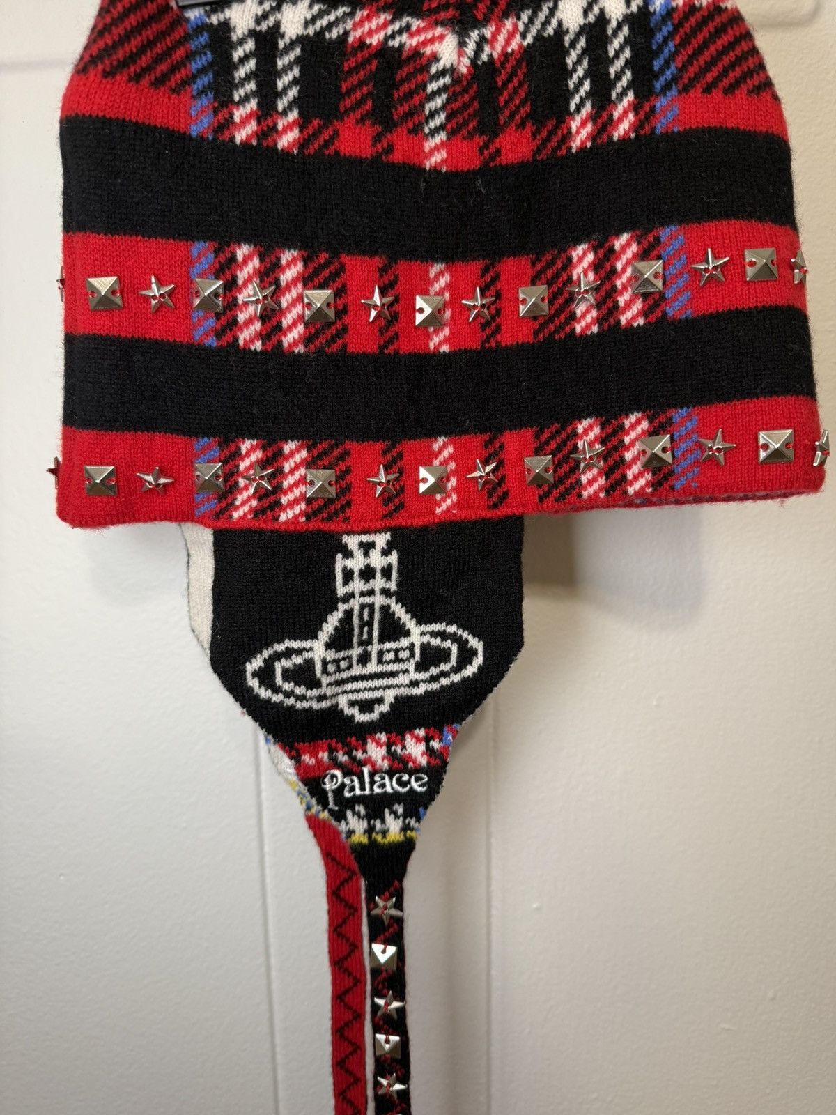 Palace × Vivienne Westwood Palace x Vivienne Westwood Orb Knit Earflap Beanie Size ONE SIZE - 5 Thumbnail