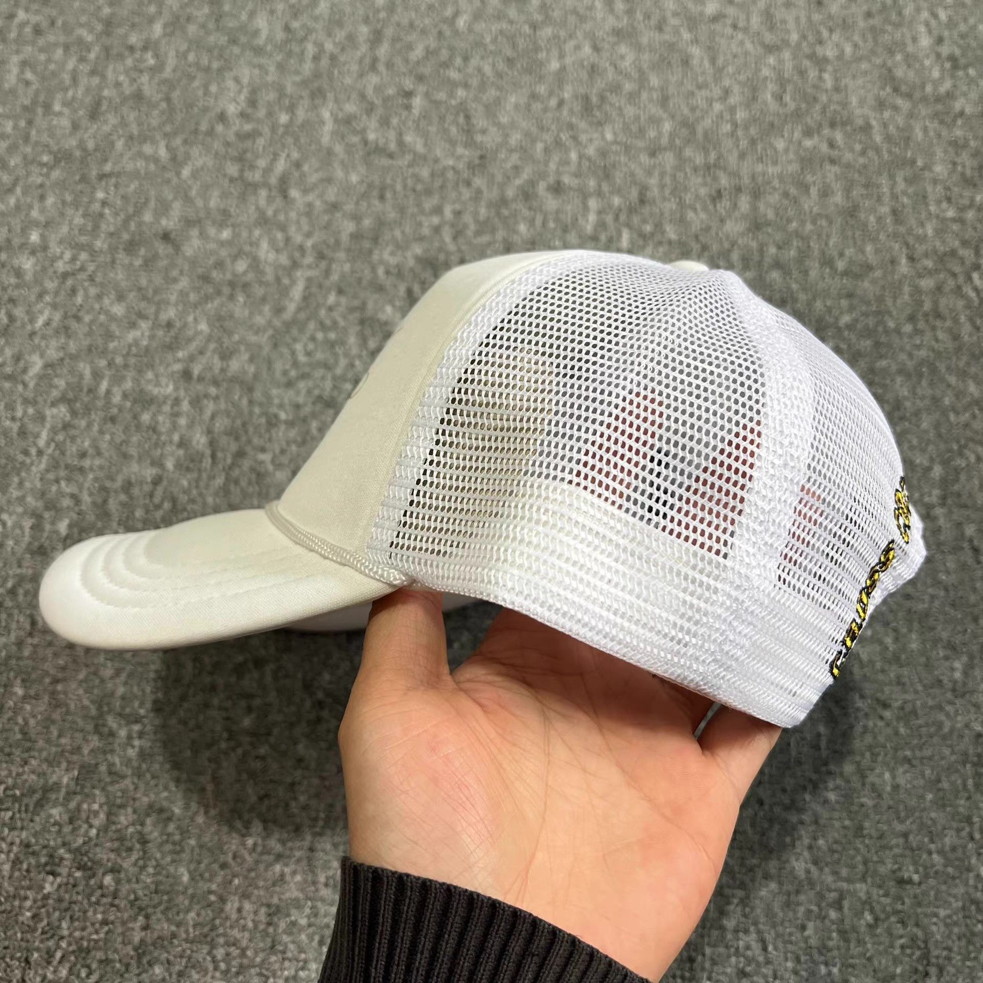 Cross Colours Cross Colours curvedbrimmeshtruckerbaseball cap sun hat Q7 Size ONE SIZE - 4 Thumbnail