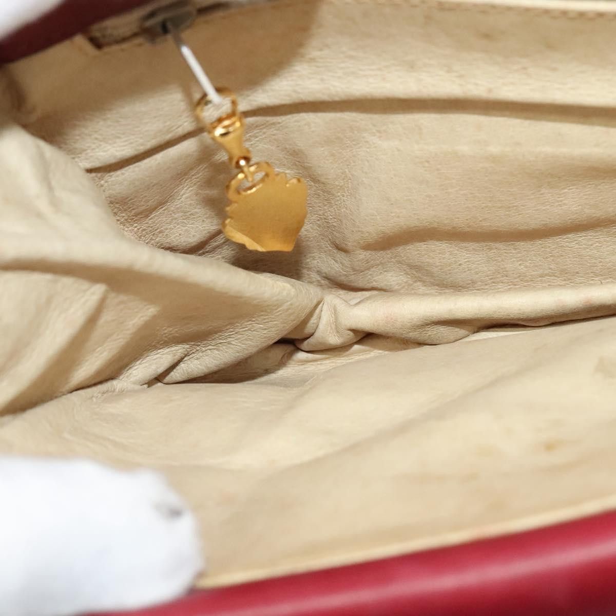 Gucci GUCCI Shoulder Bag Suede Vintage Red Gold Size ONE SIZE - 19 Thumbnail