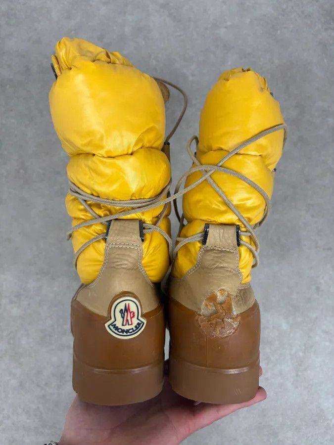 Moncler Moncler Yellow Cozy Leather Puffer Ski Boots Size US 10 / EU 43 - 5 Thumbnail
