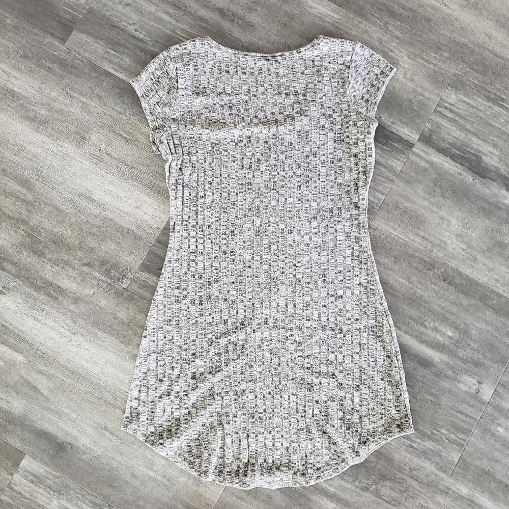 Designer Grey Heathered Ambiance Ribbed Mini Size M / US 6-8 / IT 42-44 - 2 Thumbnail