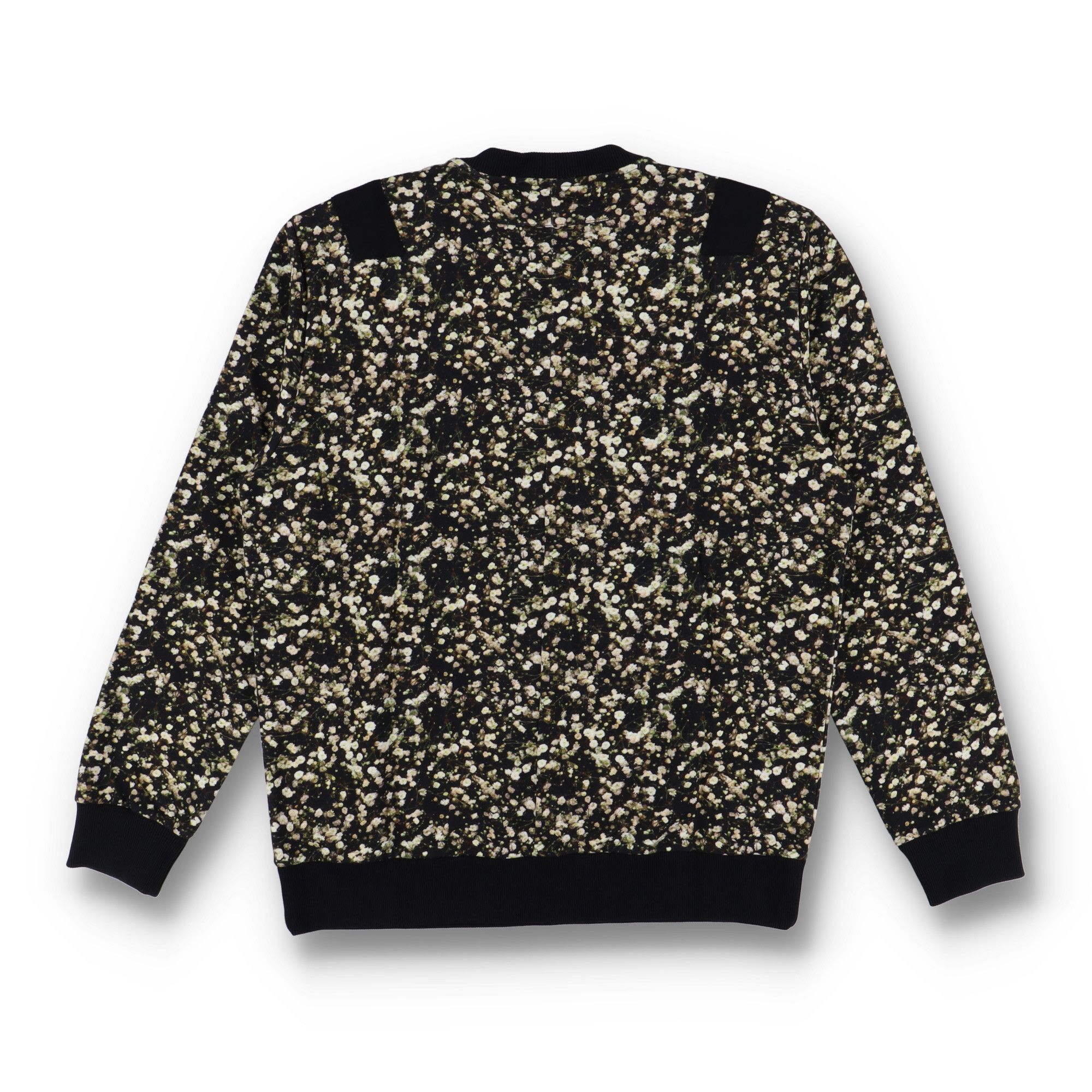 Givenchy Black Baby's Breath Print Banded Oversized Sweatshirt Size US M / EU 48-50 / 2 - 6 Thumbnail