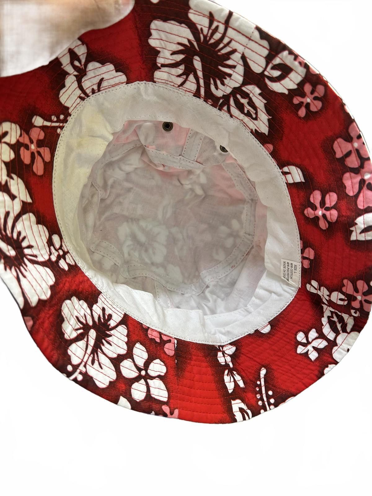 Packer Shoes Pucker Floral Bucket Hat - Red & White Size ONE SIZE - 3 Thumbnail