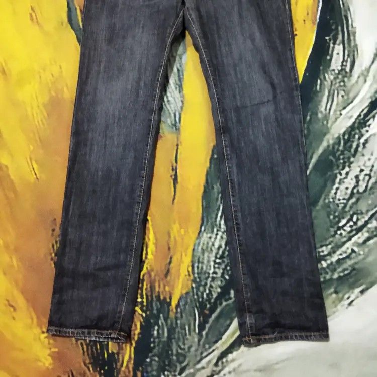 Edwin × Vintage VINTAGE EDWIN 402 DISTRESSED FADED BLACK JEANS PANTS Size US 34 / EU 50 - 3 Thumbnail