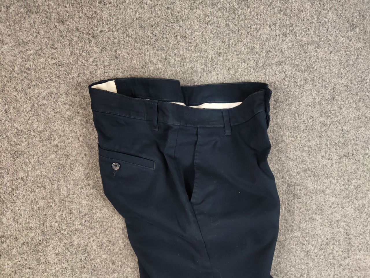 Folk Folk Design Classic Navy Blue Cotton Trouser Pants Size US 34 / EU 50 - 12 Thumbnail