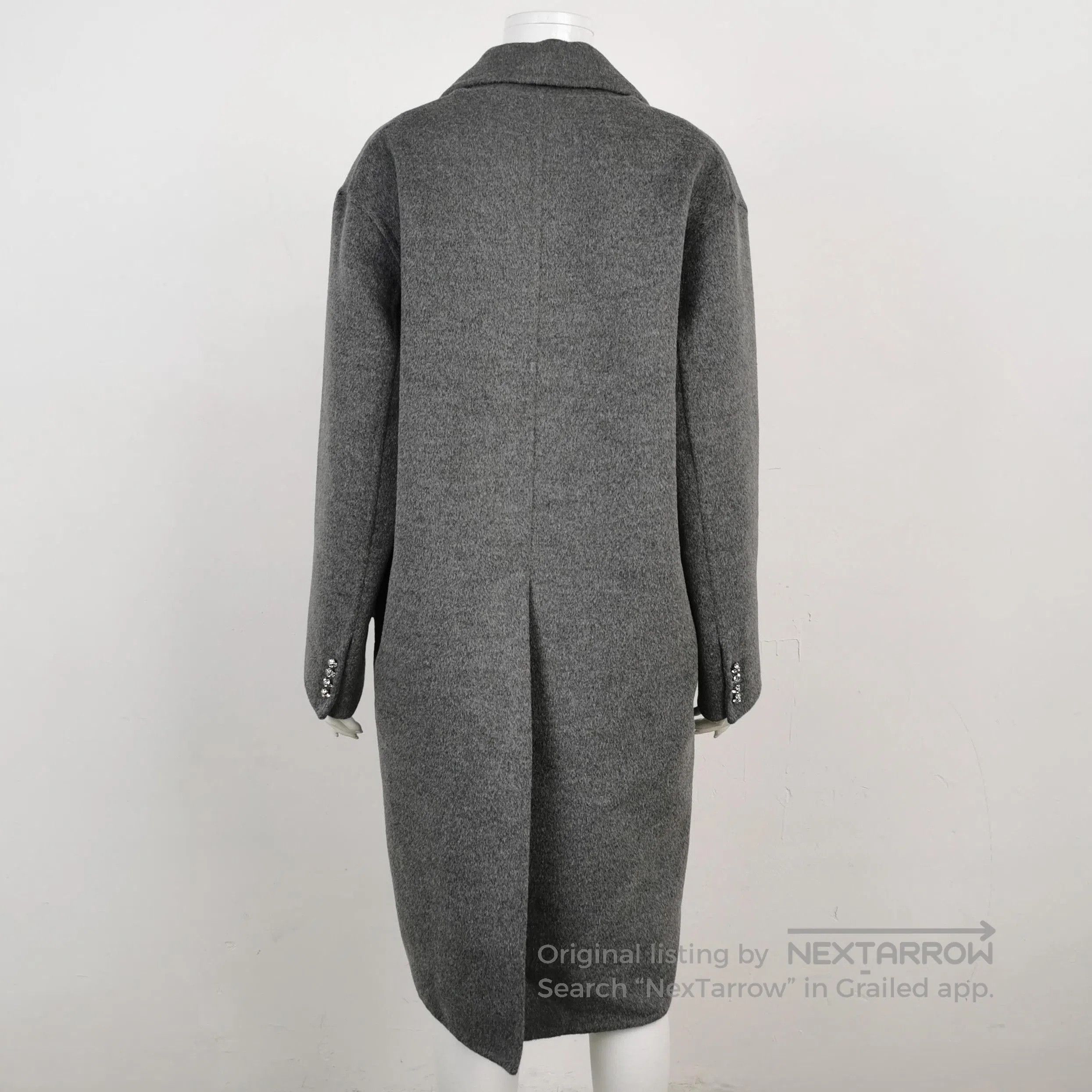 Prada Prada Gray Wool Blend Single-Breasted Coat . Size US S / EU 44-46 / 1 - 2 Thumbnail