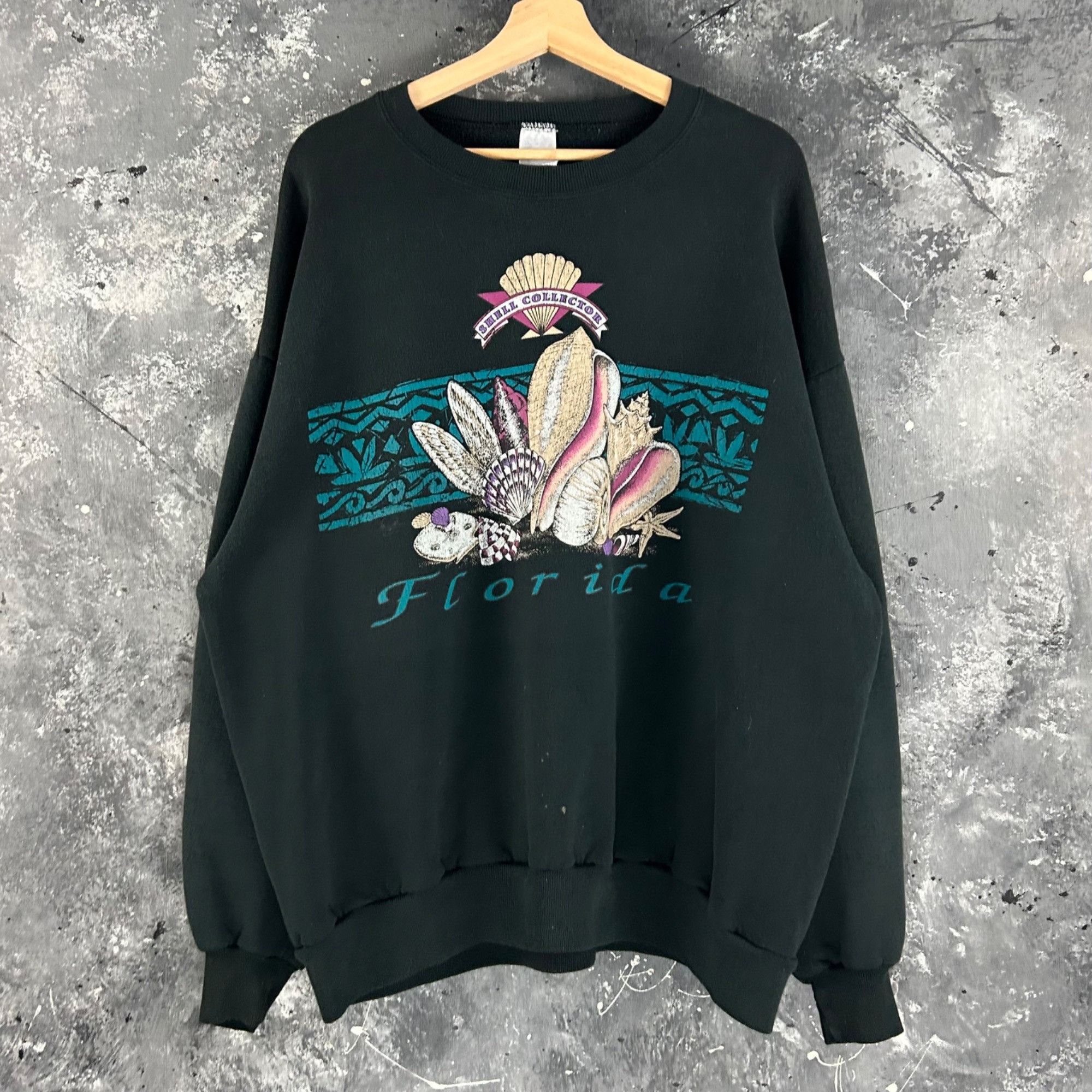 Vintage Vintage 1990’s Seashell nature sweatshirt Size US XXL / EU 58 / 5 - 1 Thumbnail