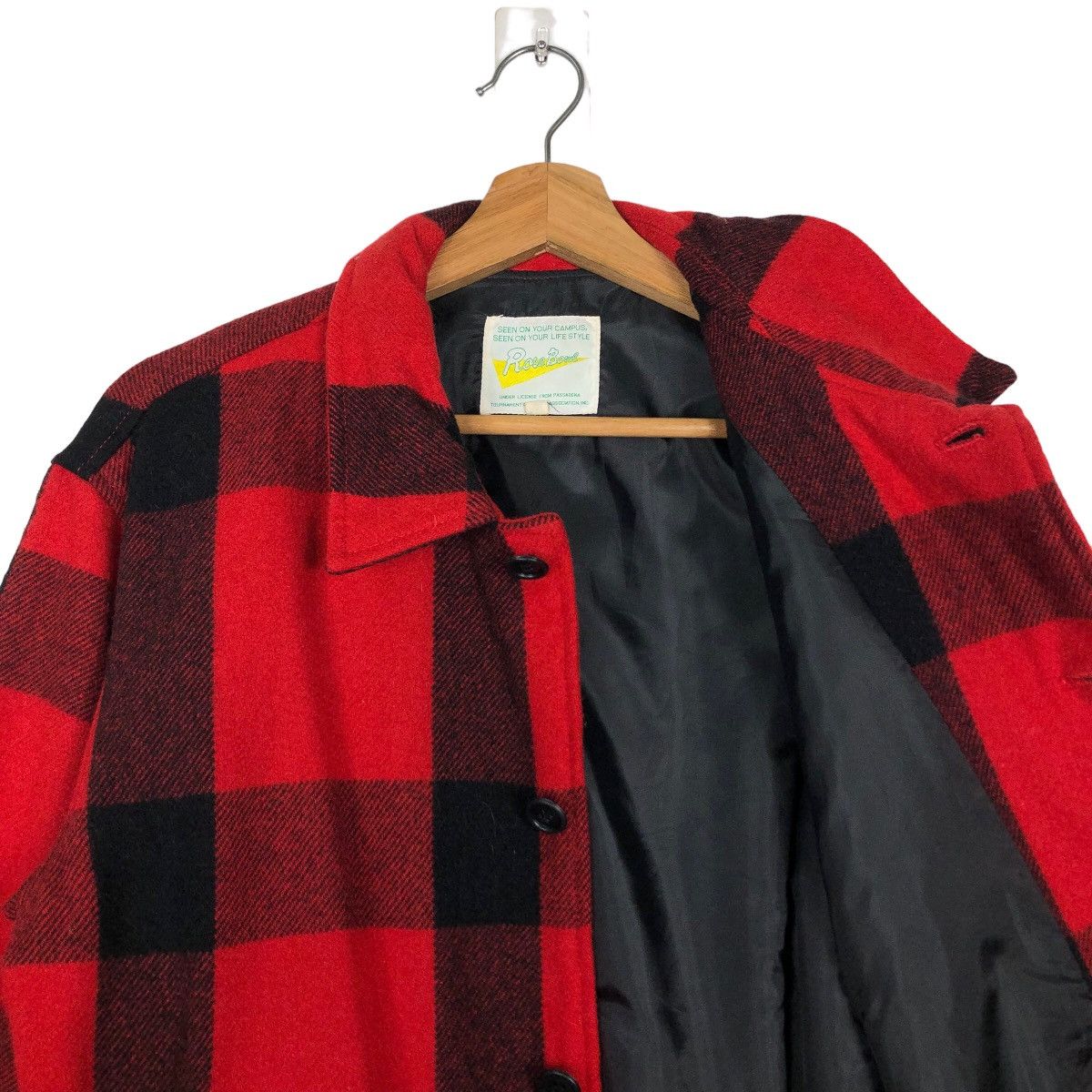 Japanese Brand 🔥Vtg Bomber Jacket Wool Tartan Design Rose Bowl USA Size US M / EU 48-50 / 2 - 10 Thumbnail