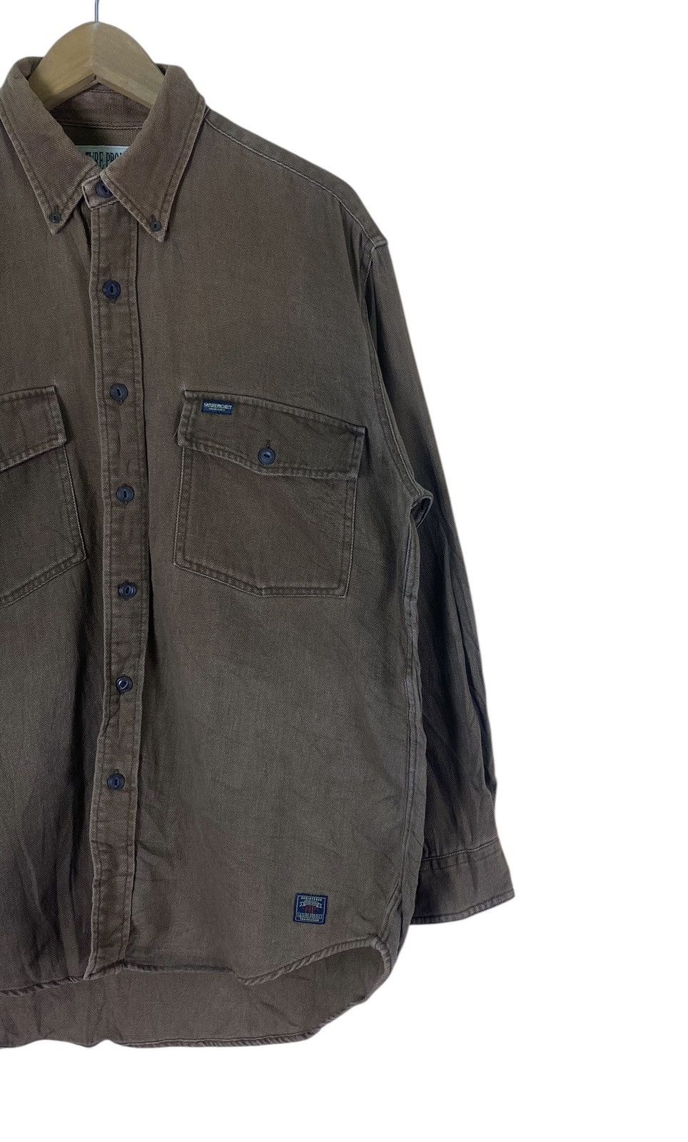 Japanese Brand × Vintage Vintage Japanese Brand Natural Project Duck Canvas LS Shirt Size US M / EU 48-50 / 2 - 2 Thumbnail