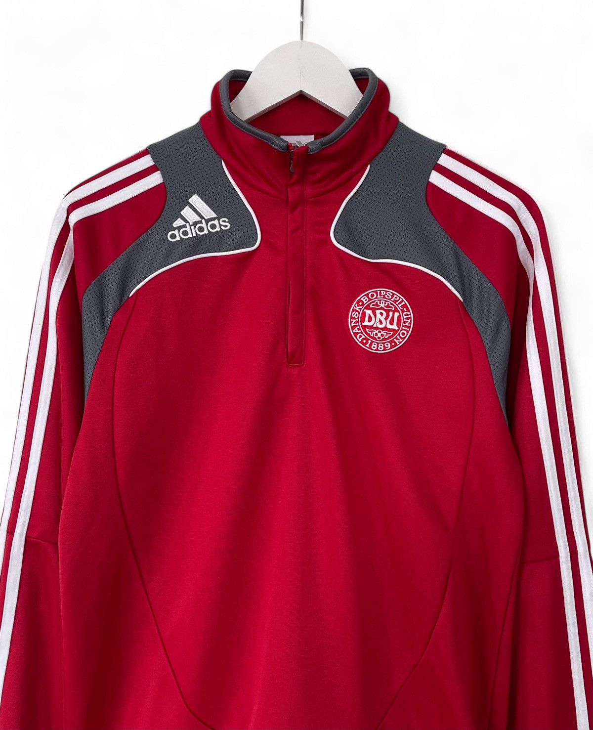 Adidas × Vintage Denmark National Team Adidas Football Jacket Top Men's S Size US S / EU 44-46 / 1 - 3 Thumbnail