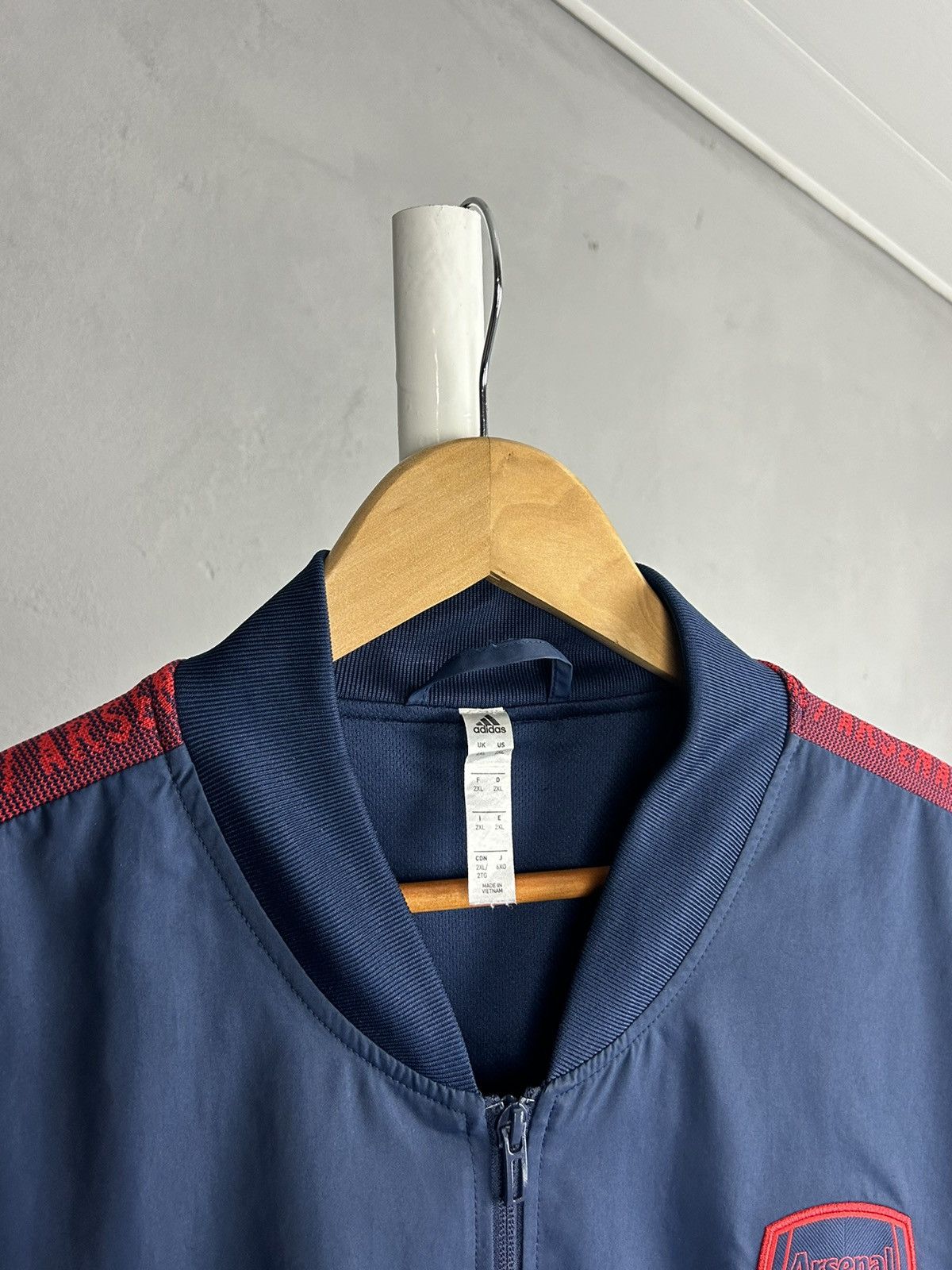 Adidas ARSENAL LONDON ADIDAS 2019/20 FOOTBALL SOCCER TRACK JACKET Size US XXL / EU 58 / 5 - 6 Thumbnail
