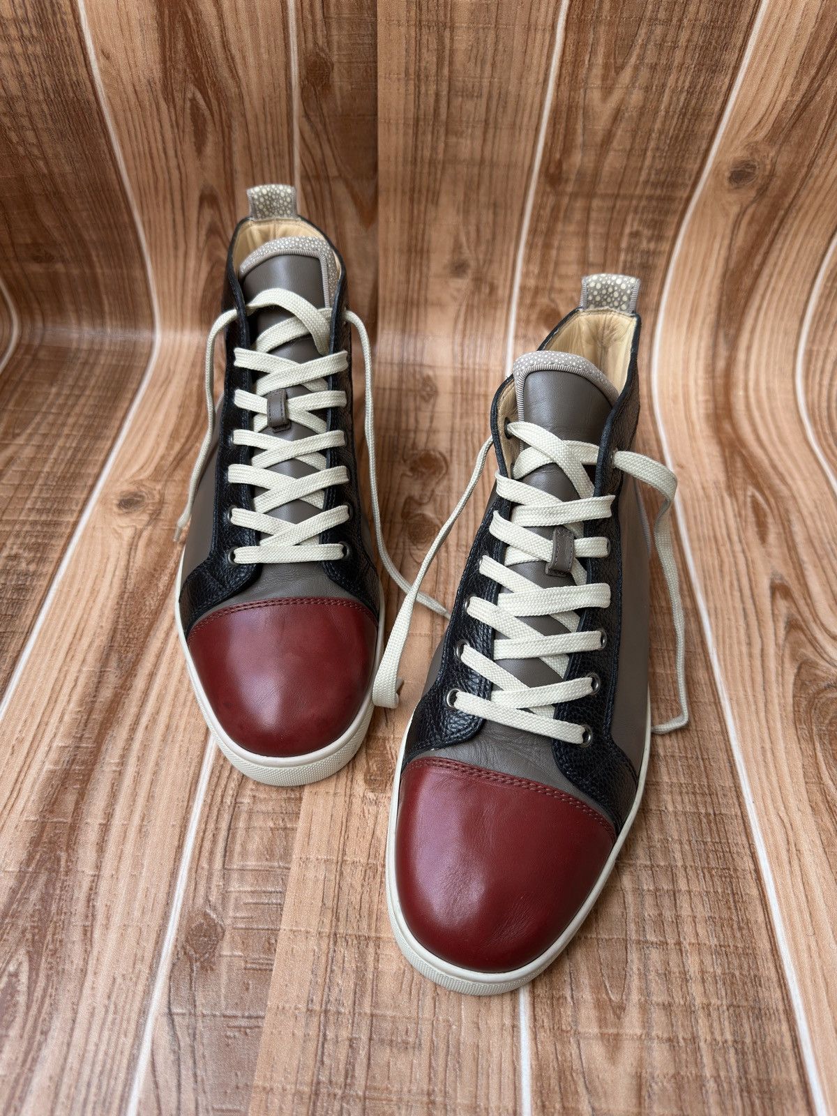Christian Louboutin Christian Louboutin Orlatto High Brown Burgundy Size US 10 / EU 43 - 4 Thumbnail