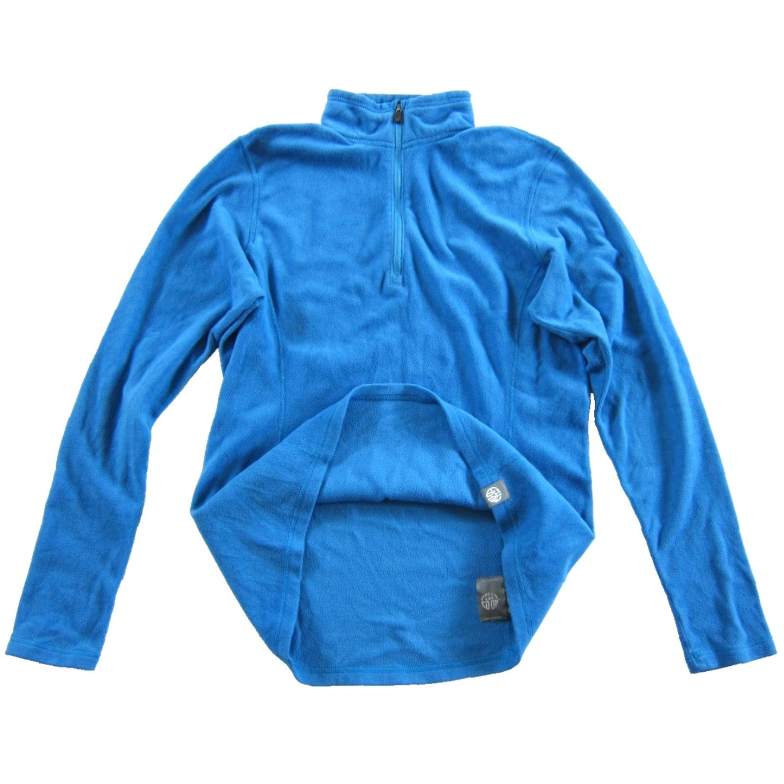 Vintage REI Blue CO-OP Fleece 1/4 Zip Long Sleeve Pullover Mock Neck Shirt Women M Size M / US 6-8 / IT 42-44 - 4 Thumbnail