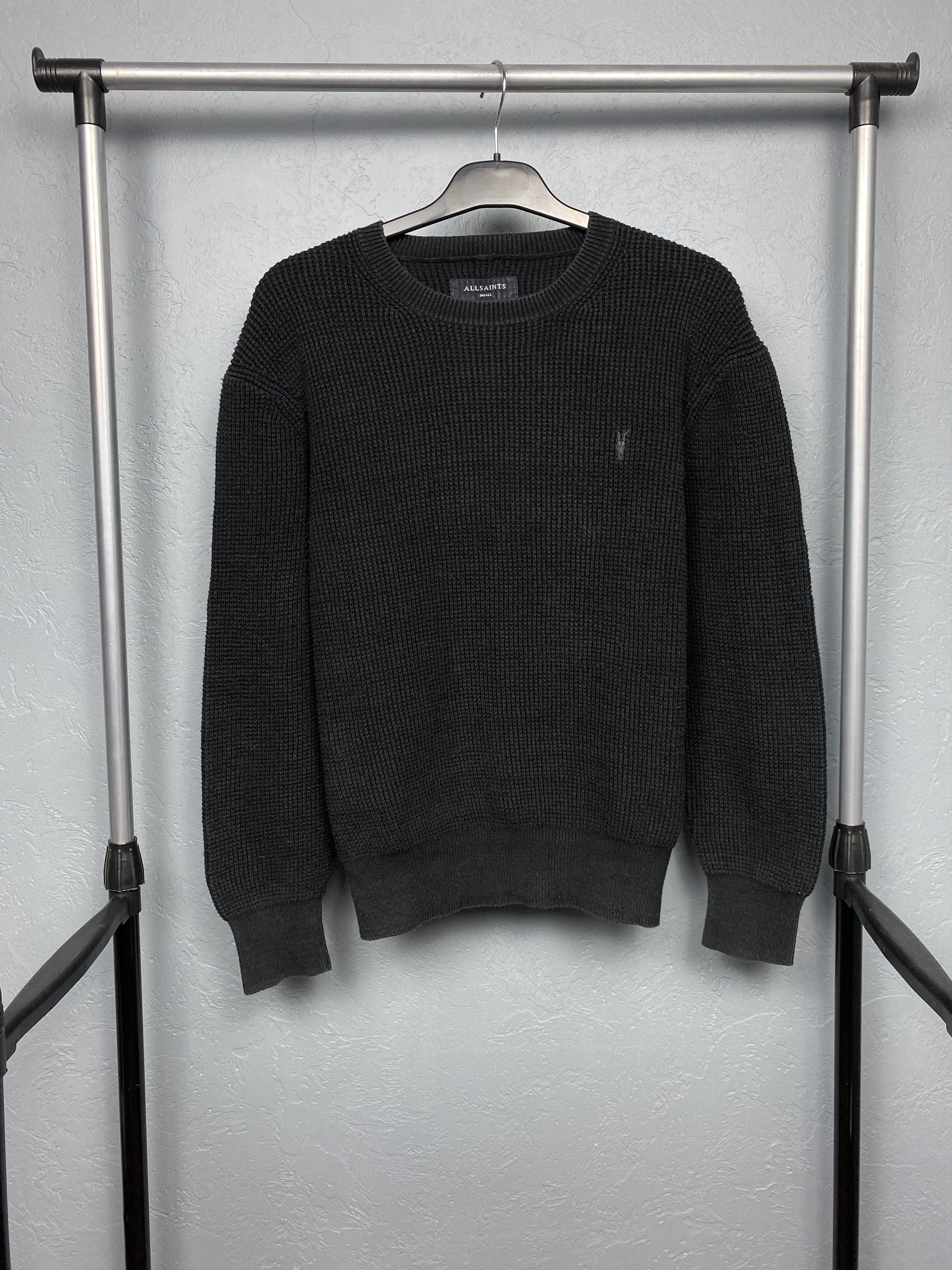 Allsaints Allsaints Vintage Mens Mert Knit Crew Neck Sweater Size US S / EU 44-46 / 1 - 1 Thumbnail