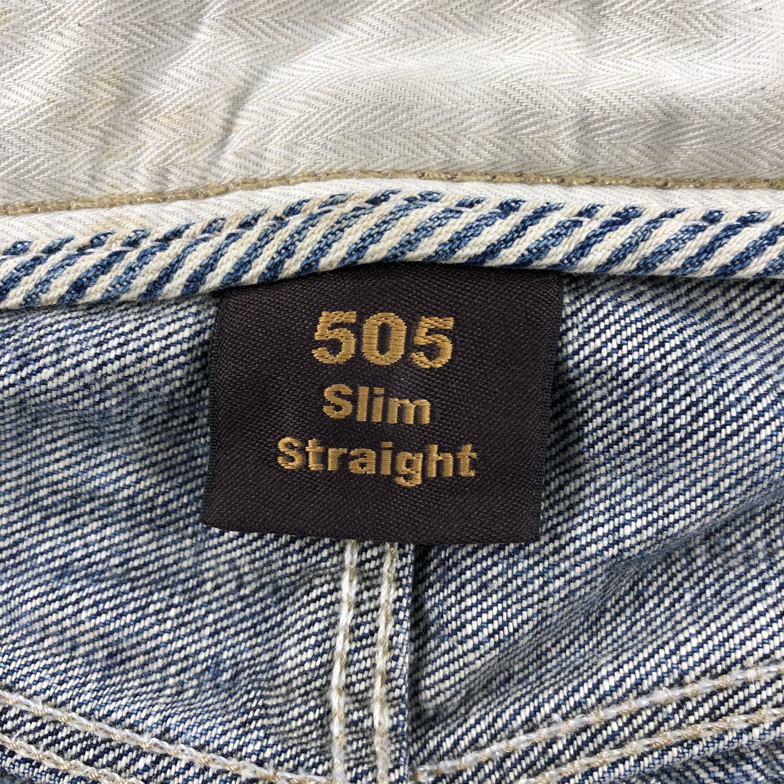 Levi's × Vintage Vintage Blue Wash Levis 505 Slim Jeans-JM1958 Size US 32 / EU 48 - 10 Thumbnail
