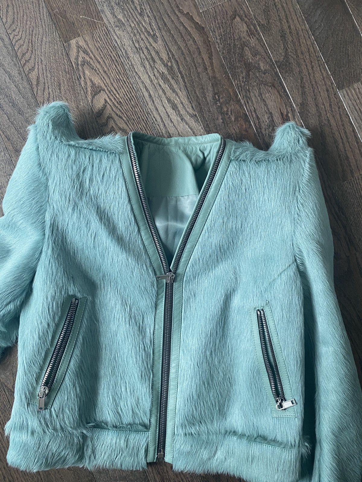 Rick Owens RICK OWENS FW22 TEC SHOULDERS KLAUS PONYHAIR COW FUR JACKET Size US L / EU 52-54 / 3 - 19 Thumbnail