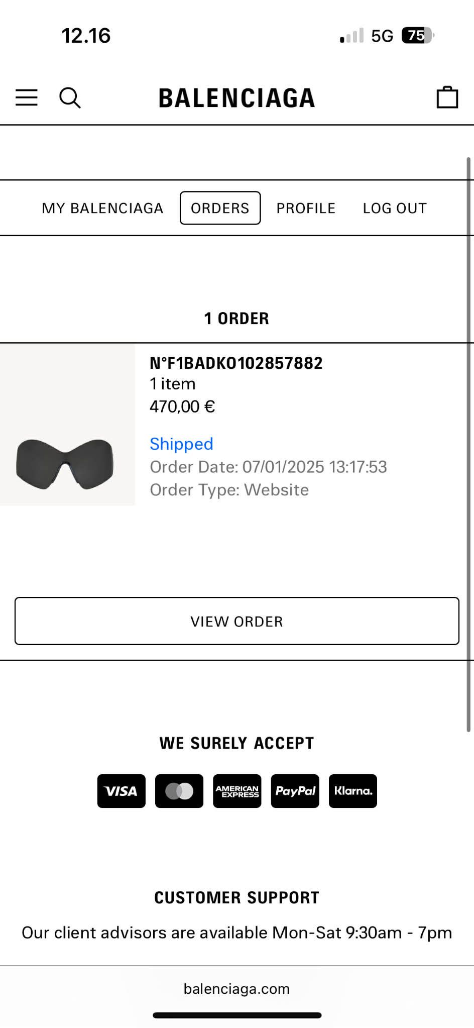Balenciaga Balenciaga Butterfly Sunglasses Size ONE SIZE - 3 Thumbnail