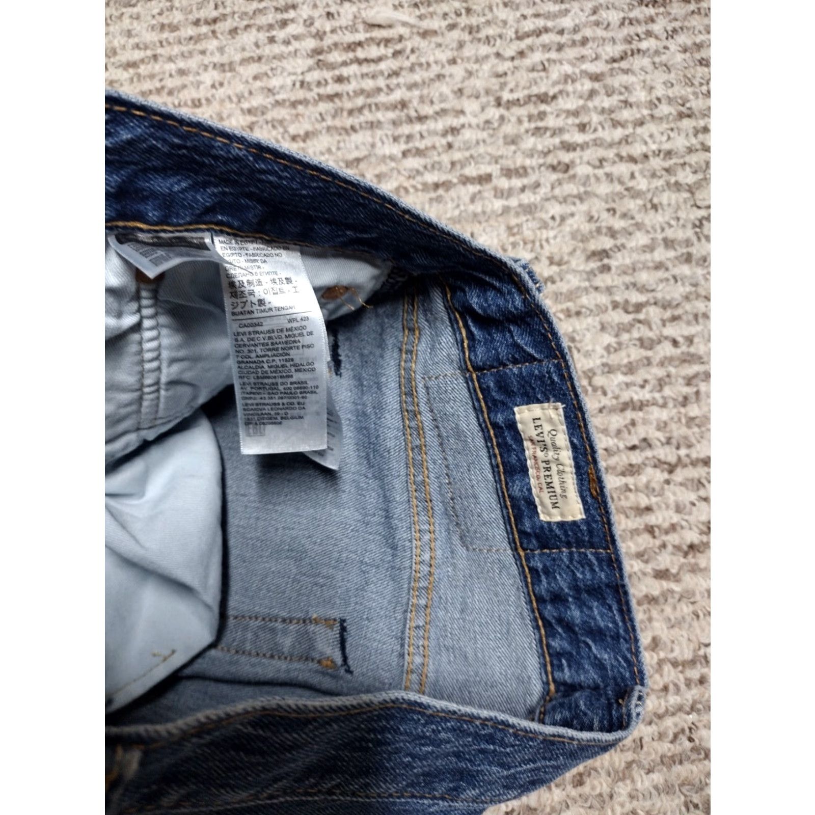 Levi's VINTAGE Levi's 501 Jeans Pants Grunge Denim 29x30 Blue Mens Regular Jeans Size US 29 - 5 Thumbnail