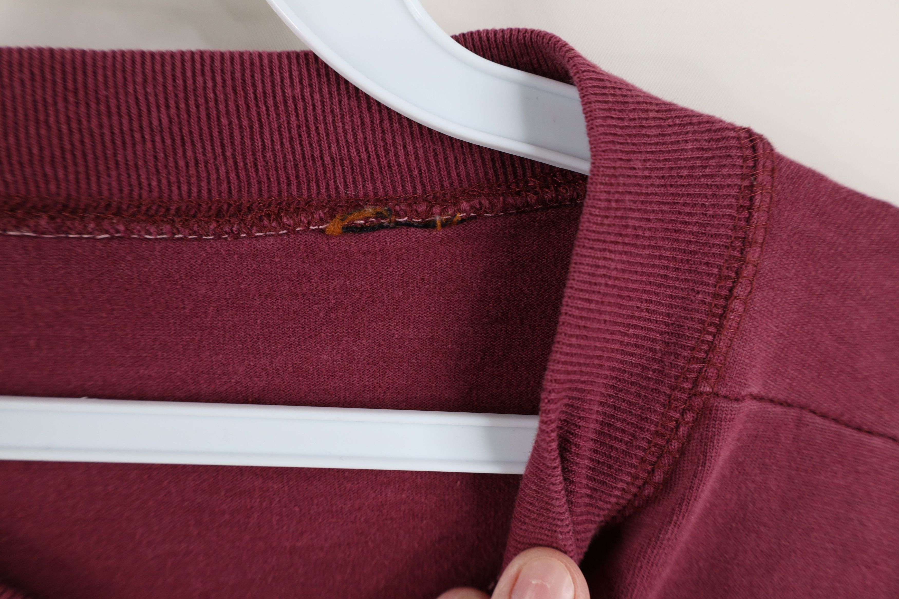 Vintage Vintage 90s Streetwear Blank Long Sleeve Henley T-Shirt Red Size US L / EU 52-54 / 3 - 6 Thumbnail