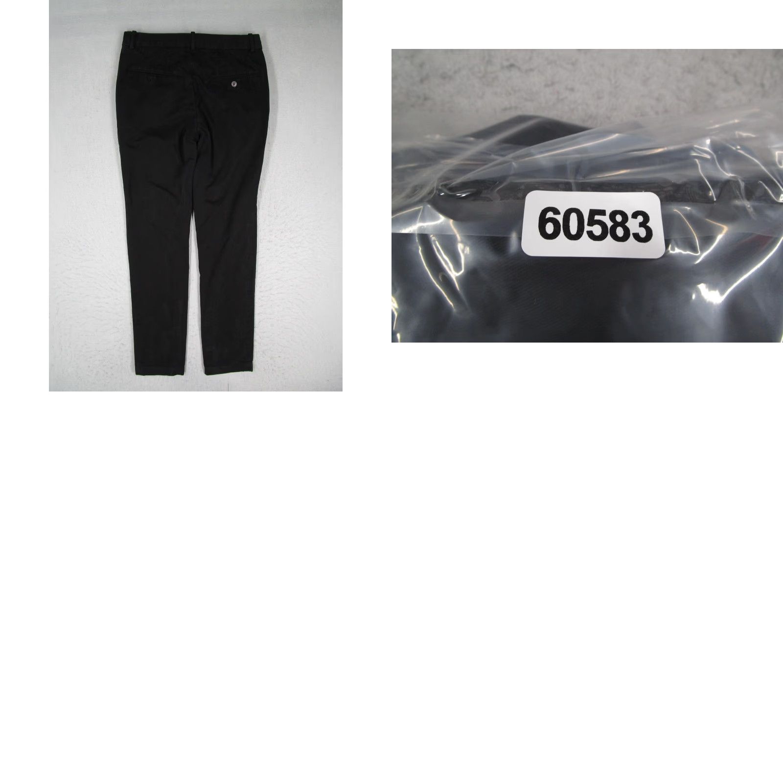 Vintage Odin New York Pants Mens 29x30 Black 100% Cotton Slim Chino Casual Made USA Size US 29 - 9 Thumbnail