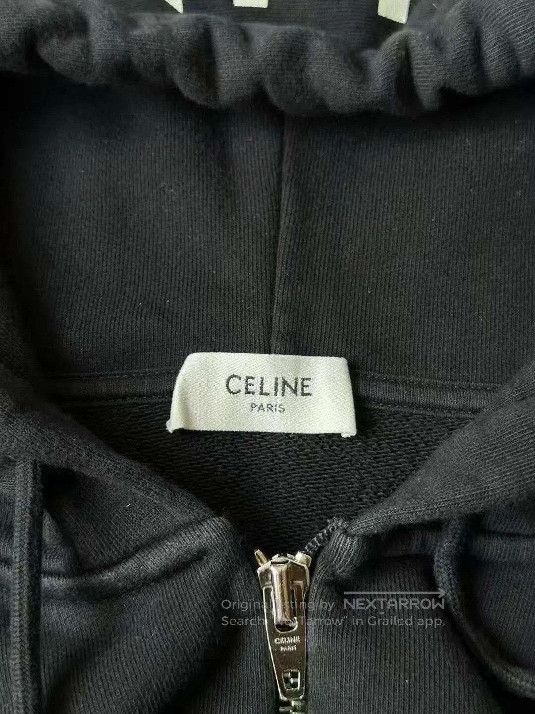 Celine Celine Logo Zip Hoodie. Size S / US 4 / IT 40 - 3 Thumbnail