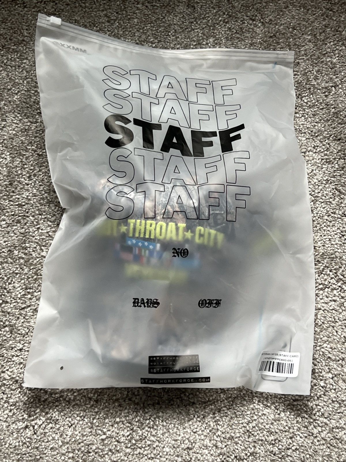 G59 Records × STAFF WORKFORCE STAFFWORKFORCE Veteran Cap Camo Size ONE SIZE - 4 Thumbnail