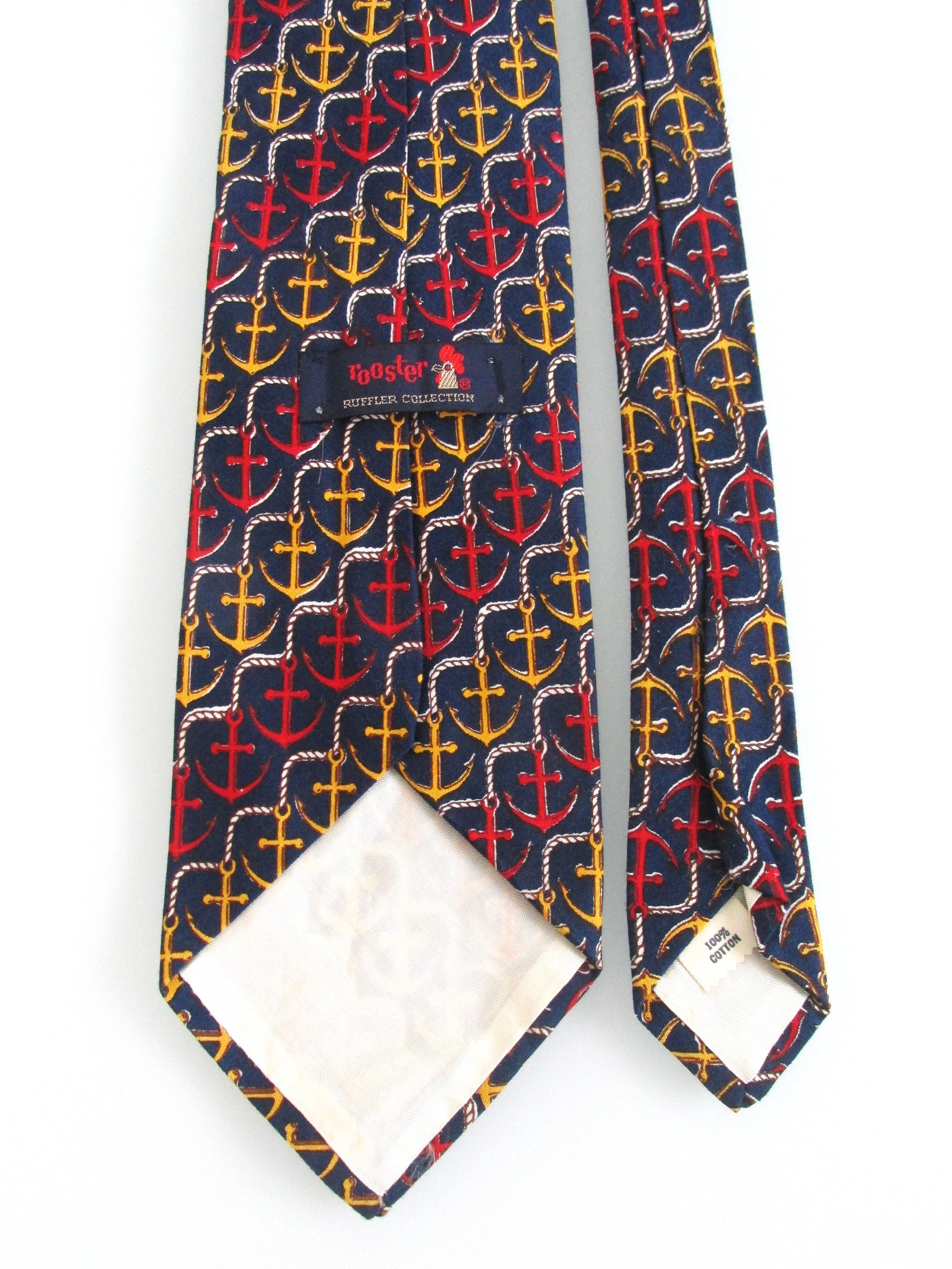 Vintage Vintage Rooster Men's Cotton Ties Size ONE SIZE - 4 Thumbnail
