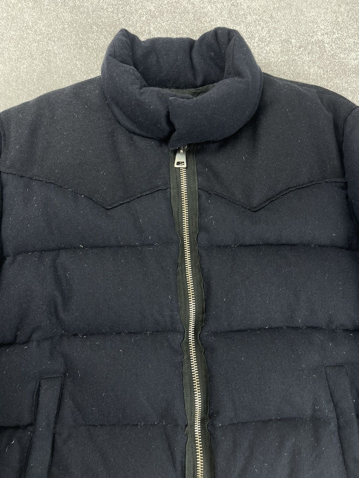 AMI AMI Alexandre Mattiussi Wool Down Jacket Navy Blue Size XL Size US XL / EU 56 / 4 - 6 Thumbnail