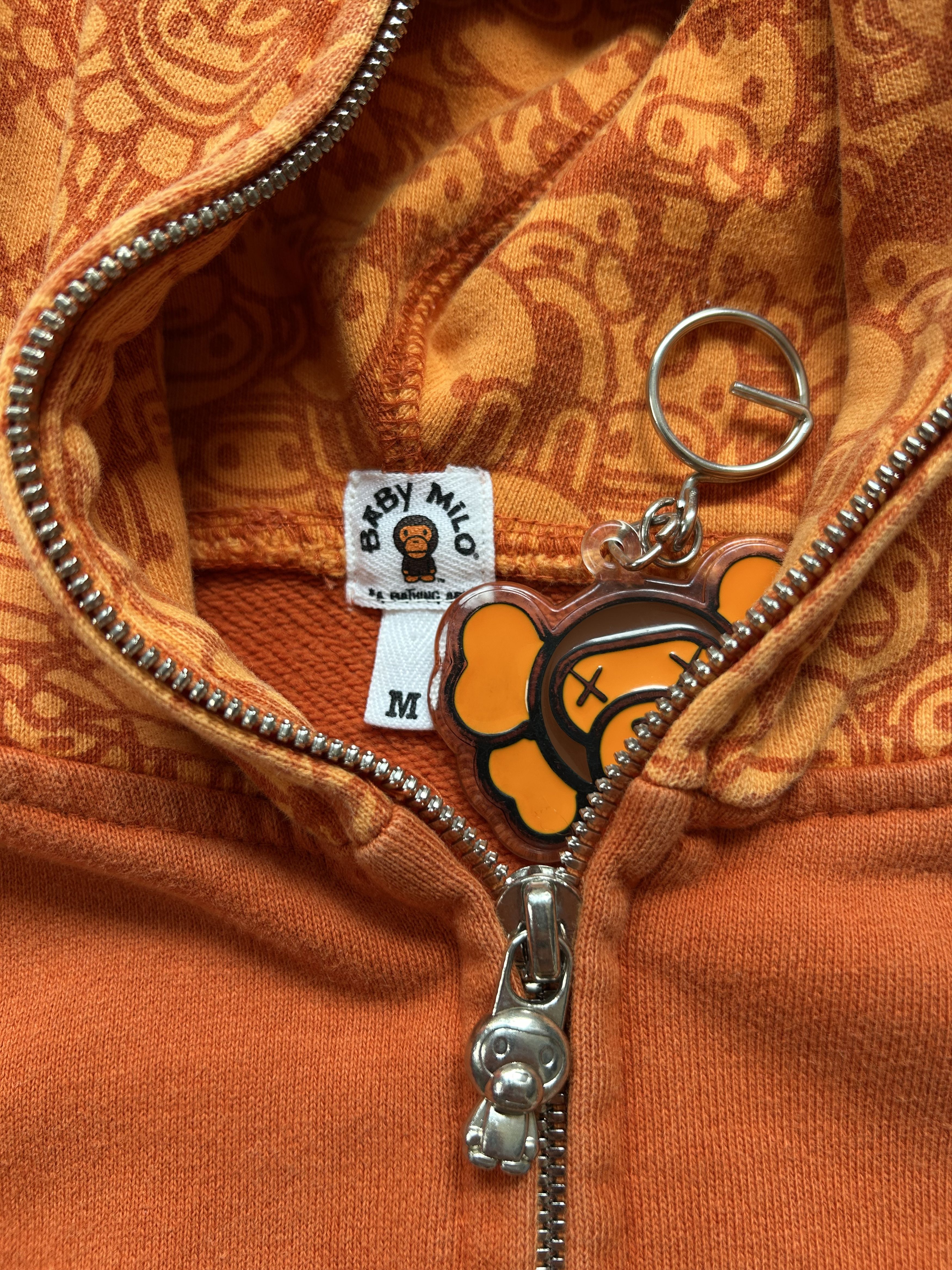 Bape BAPE Orange Animal Safari Milo Full Zip Hoodie Size US M / EU 48-50 / 2 - 9 Thumbnail