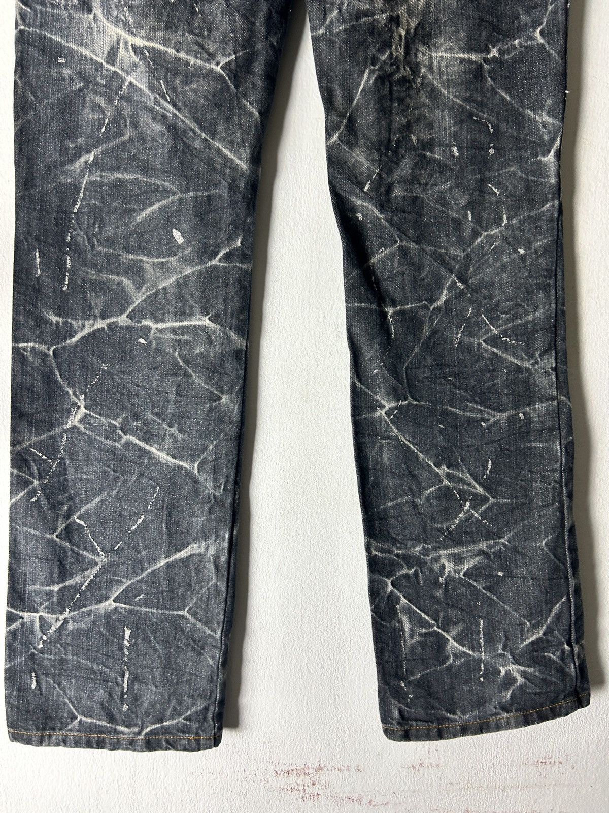Le Grande Bleu (L.G.B.) Double Waist Sick Faded Explosion Fashion Japan Punk Style Size US 32 / EU 48 - 8 Thumbnail