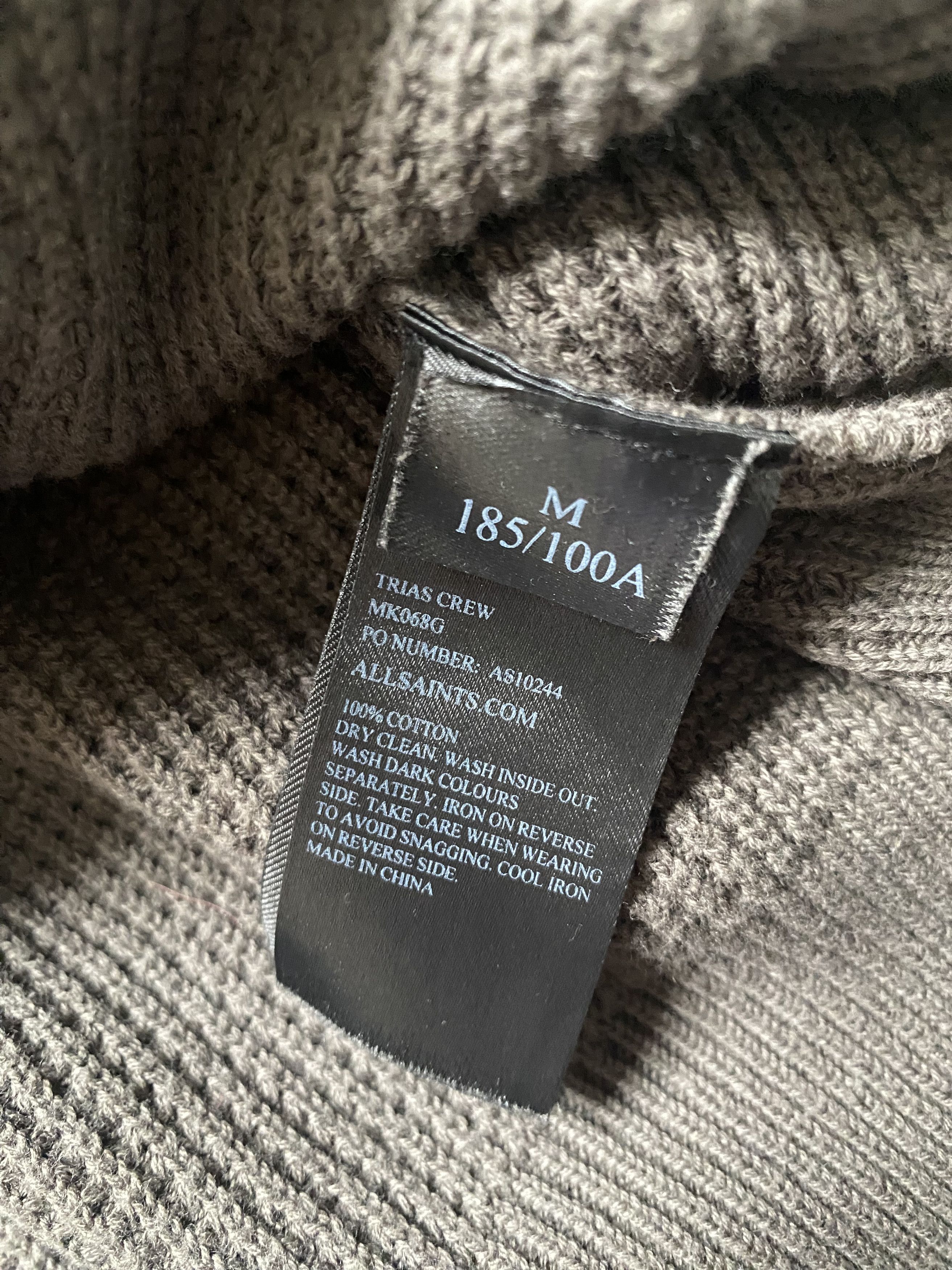 Allsaints × Japanese Brand AllSaints Grey Sweater Rare Luxury Luxury Avant-Garde Style Size US M / EU 48-50 / 2 - 4 Thumbnail