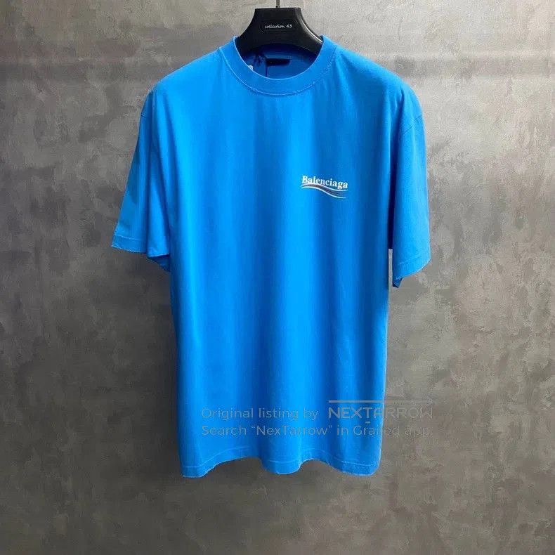 Balenciaga Balenciaga Blue Coke Print Logo Tee. Size US XS / EU 42 / 0 - 1 Thumbnail