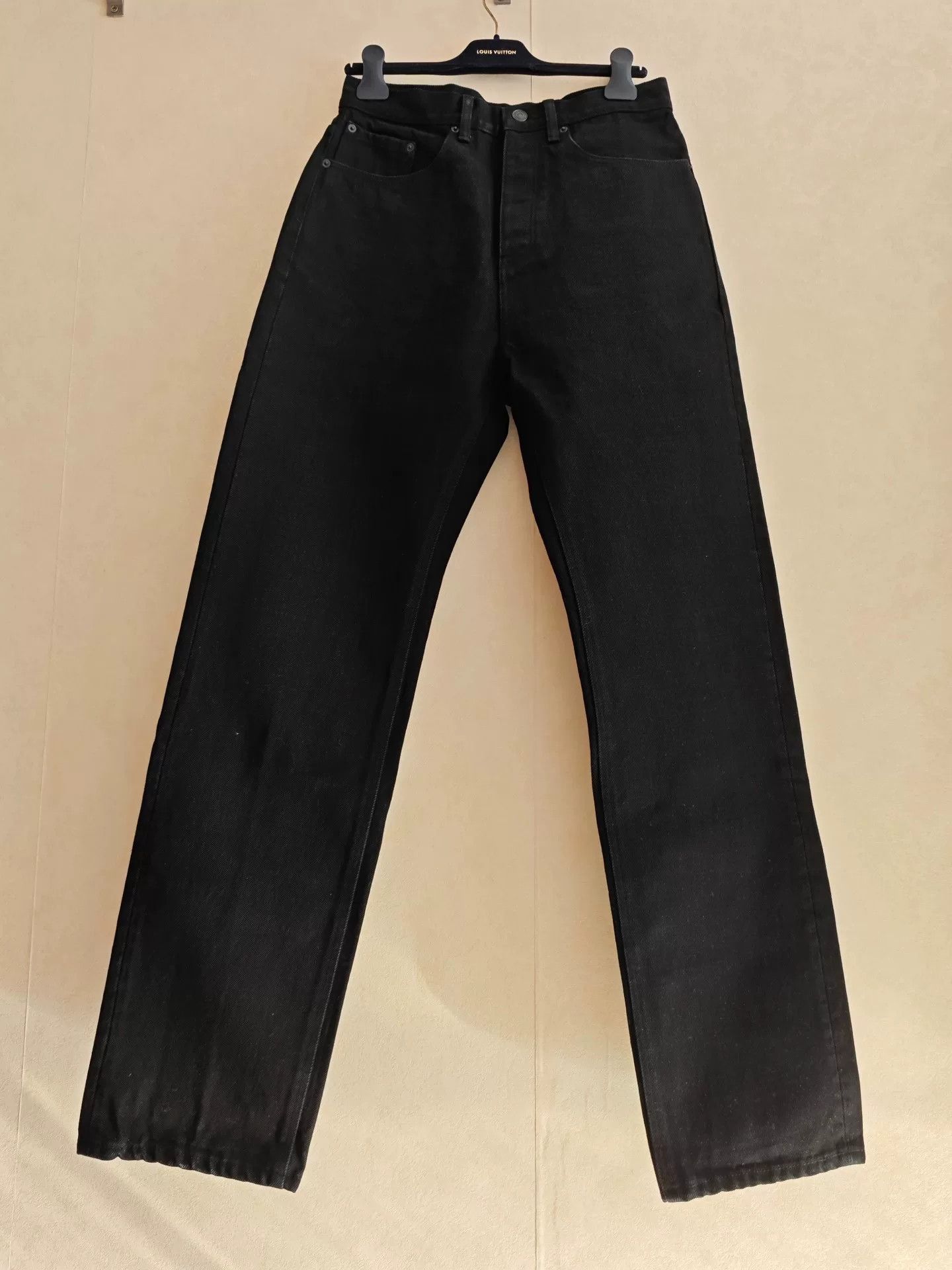 Balenciaga Balenciaga High Fashion Black Wide-Leg Jeans Size US 32 / EU 48 - 1 Thumbnail