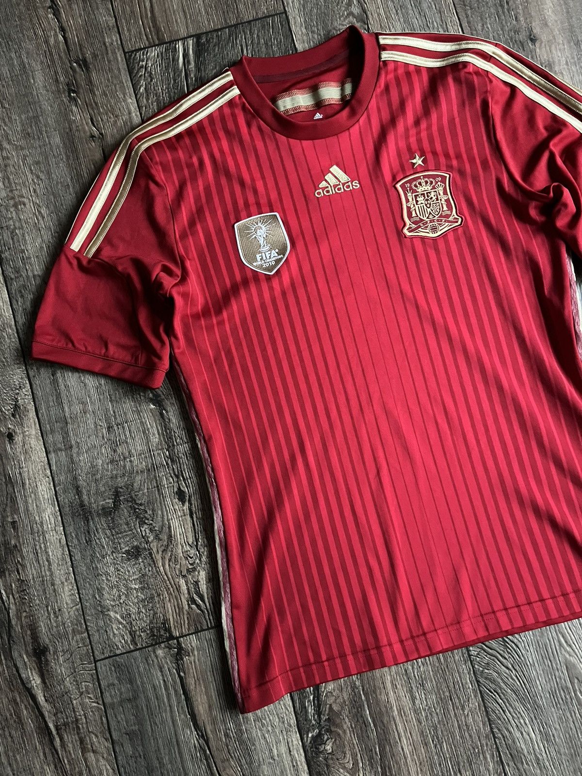 Adidas ADIDAS Spain Home 2014-2015 FIFA World Cup Champions Jersey Size US M / EU 48-50 / 2 - 3 Thumbnail