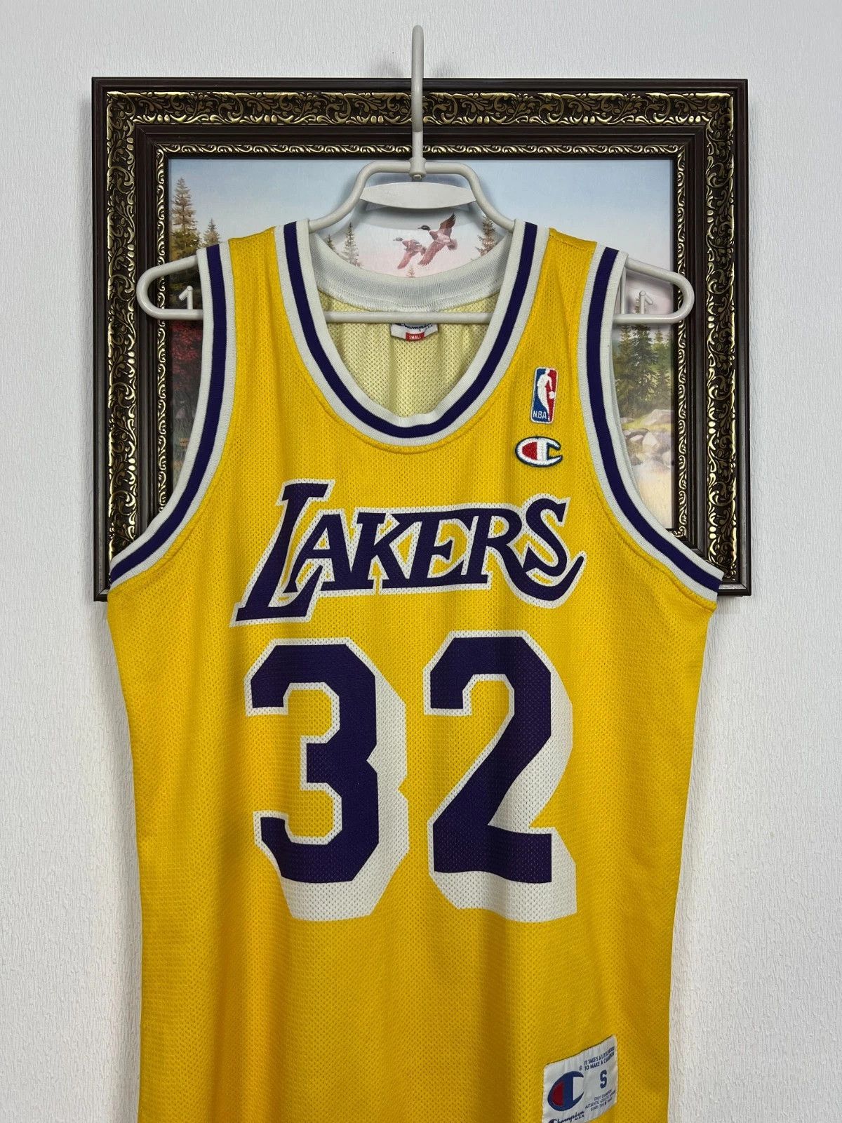 Champion Vintage Champion Los Angeles Lakers Johnson NBA Jersey Shirt Size US S / EU 44-46 / 1 - 2 Thumbnail