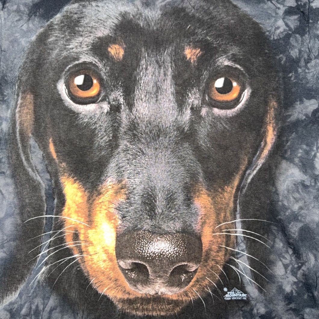 The Mountain The Mountain Dog Shirt Adult LARGE Black Tie Dye Dachshund Lover T-Shirt Vin­cent Hie Size US L / EU 52-54 / 3 - 2 Thumbnail