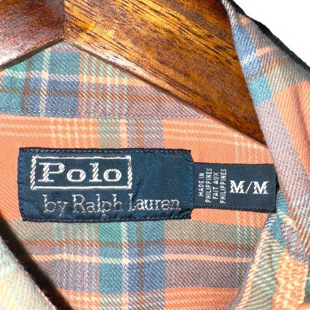 Polo Ralph Lauren 90s Orange Polo Ralph Lauren Western Pearl Snap Shirt Size M Size US M / EU 48-50 / 2 - 2 Thumbnail