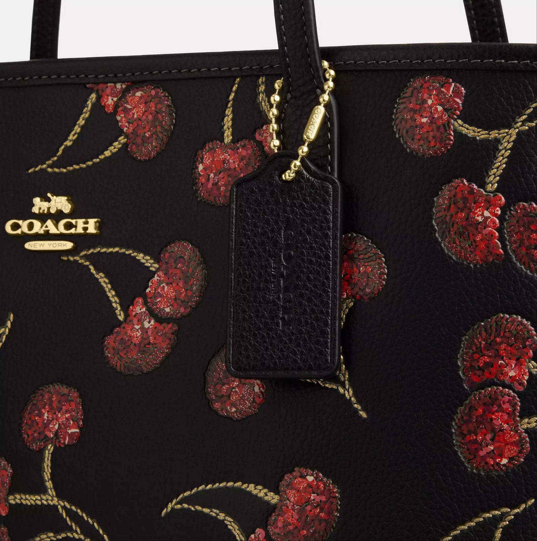Coach NWT Coach City Tote Bag With Cherry Print CCZ18 Size ONE SIZE - 13 Thumbnail