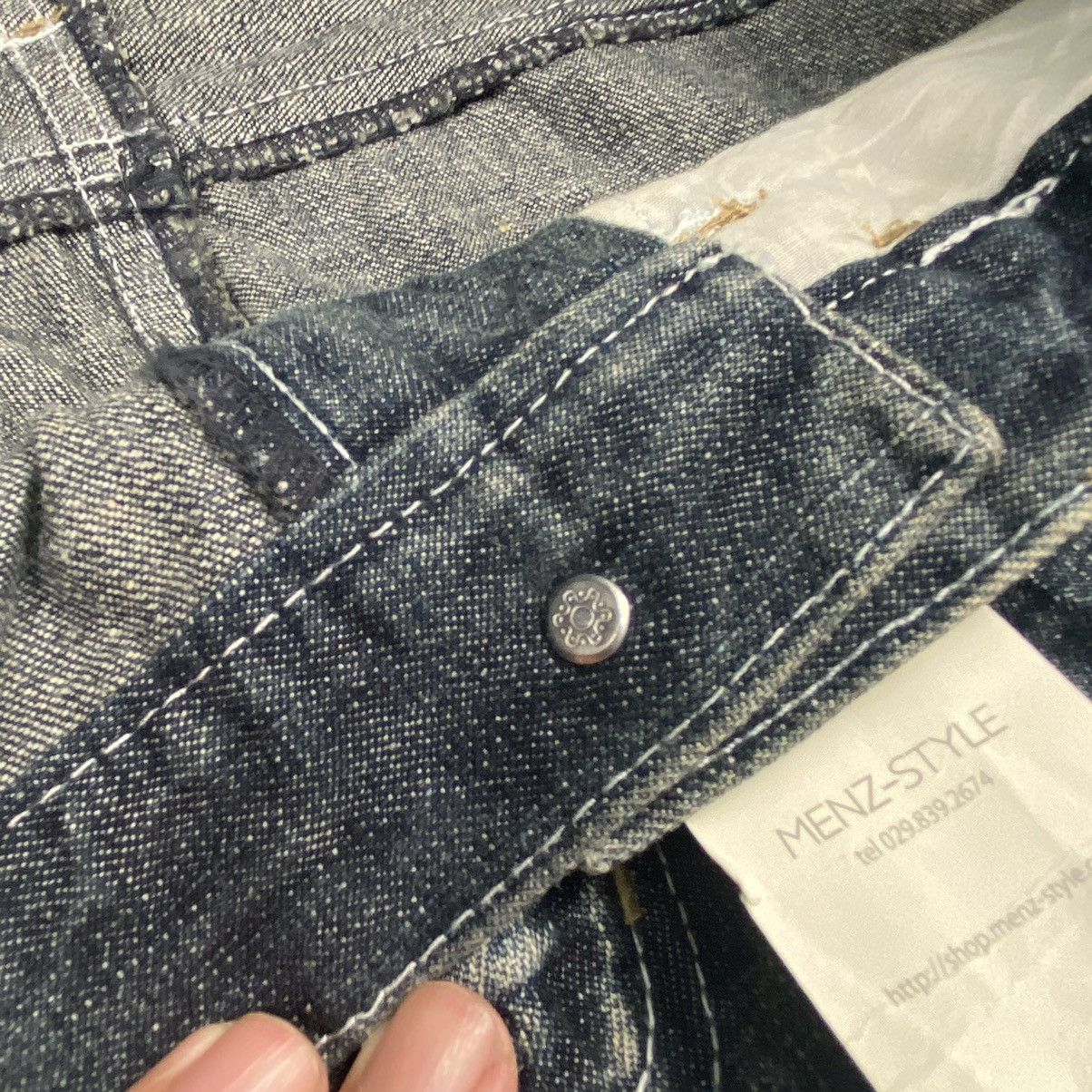 If Six Was Nine × Japanese Brand × Le Grande Bleu (L.G.B.) Menz Jeans Snake Acid Washed Bondage Jeans Size US 34 / EU 50 - 13 Thumbnail