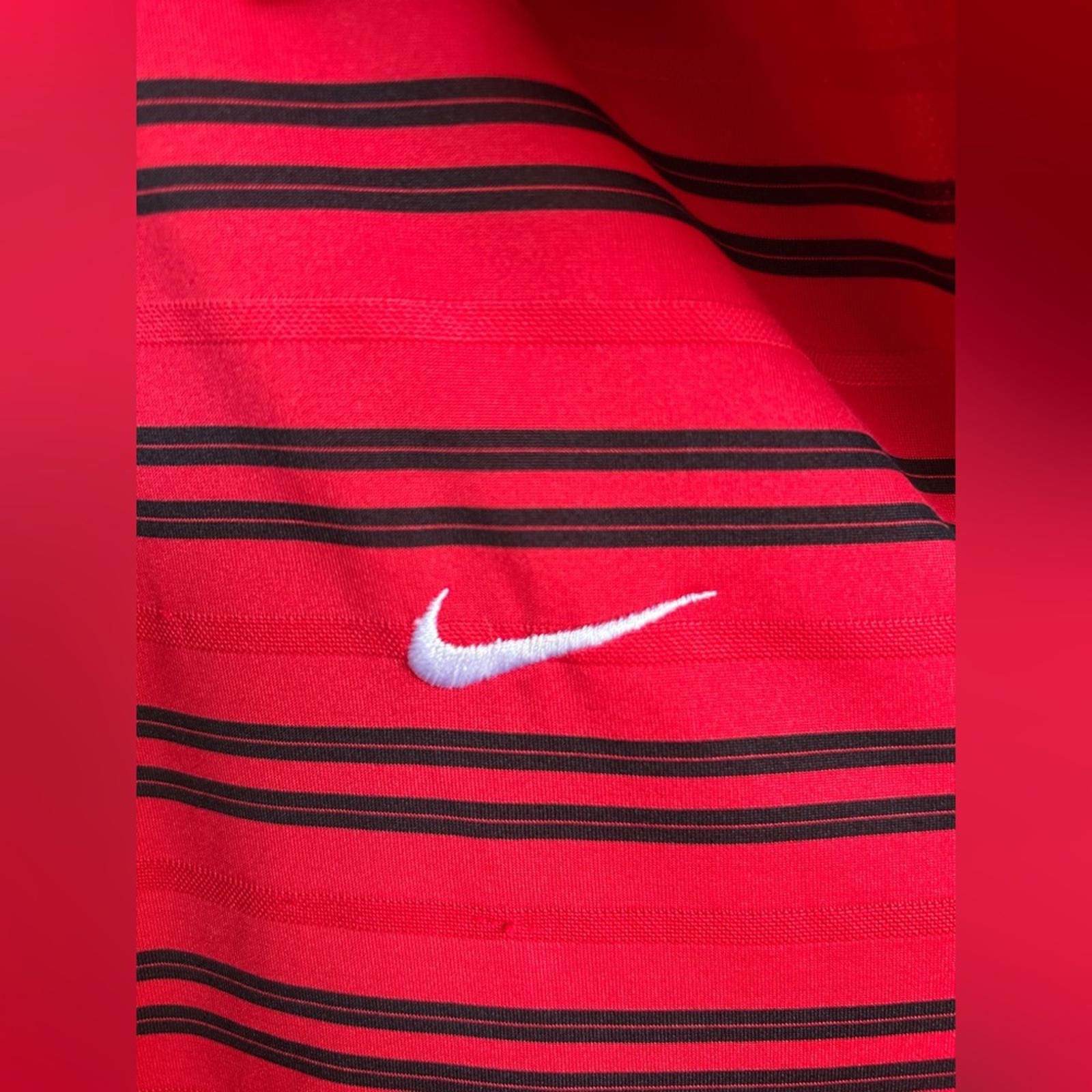 Nike Nike Red and White Striped Georgia Polo Size US M / EU 48-50 / 2 - 6 Thumbnail