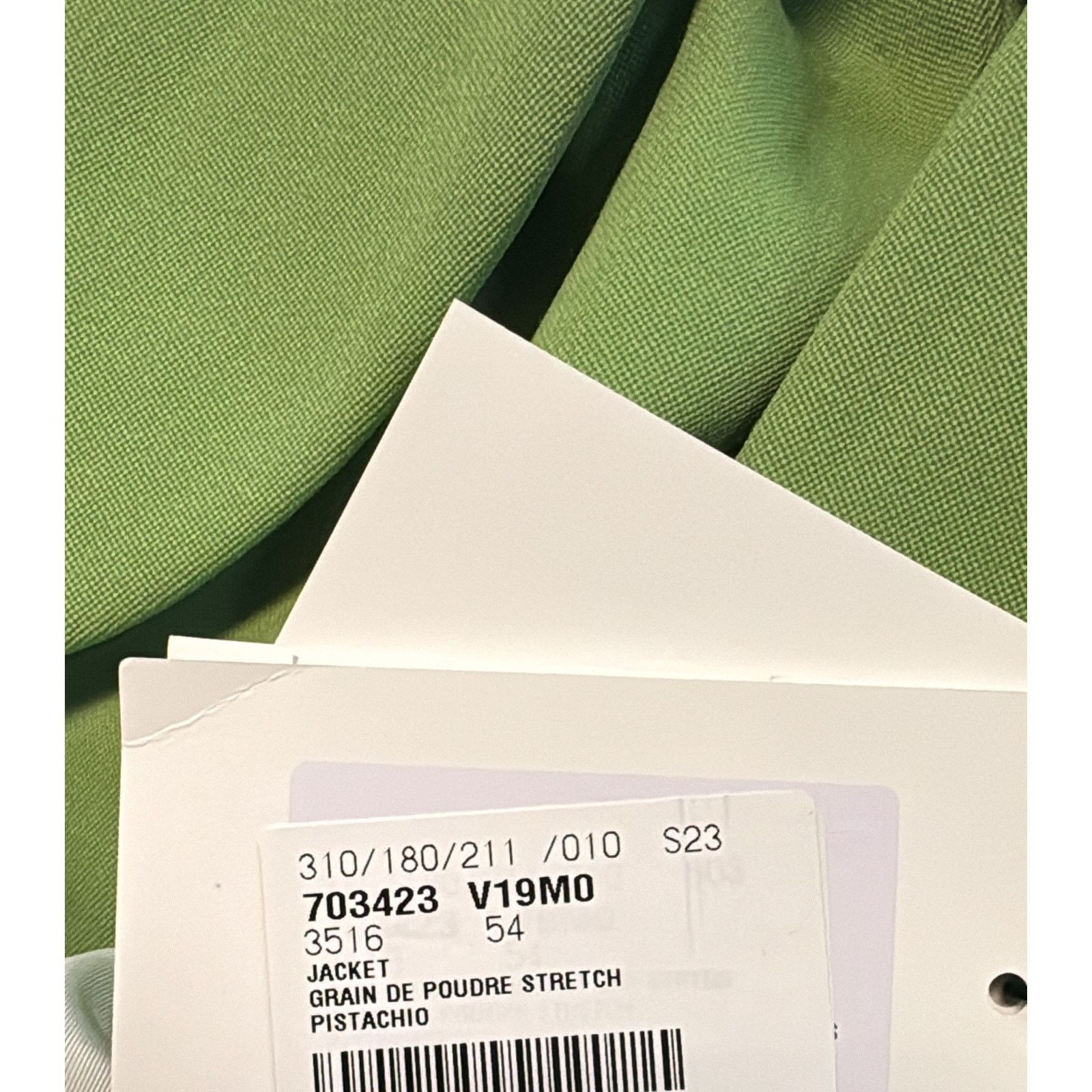Bottega Veneta o1rshd1 Blazer Jacket Graine de Poudre Stretch in Pistachio Size US L / EU 52-54 / 3 - 9 Thumbnail