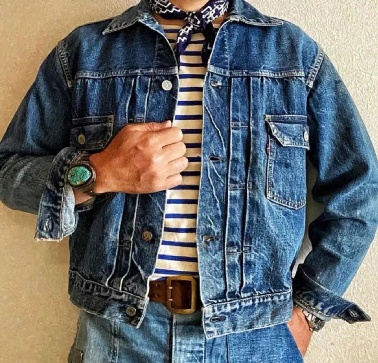 Vintage Vintage Levis LVC 507xx Denim Jacket Size US M / EU 48-50 / 2 - 1 Thumbnail