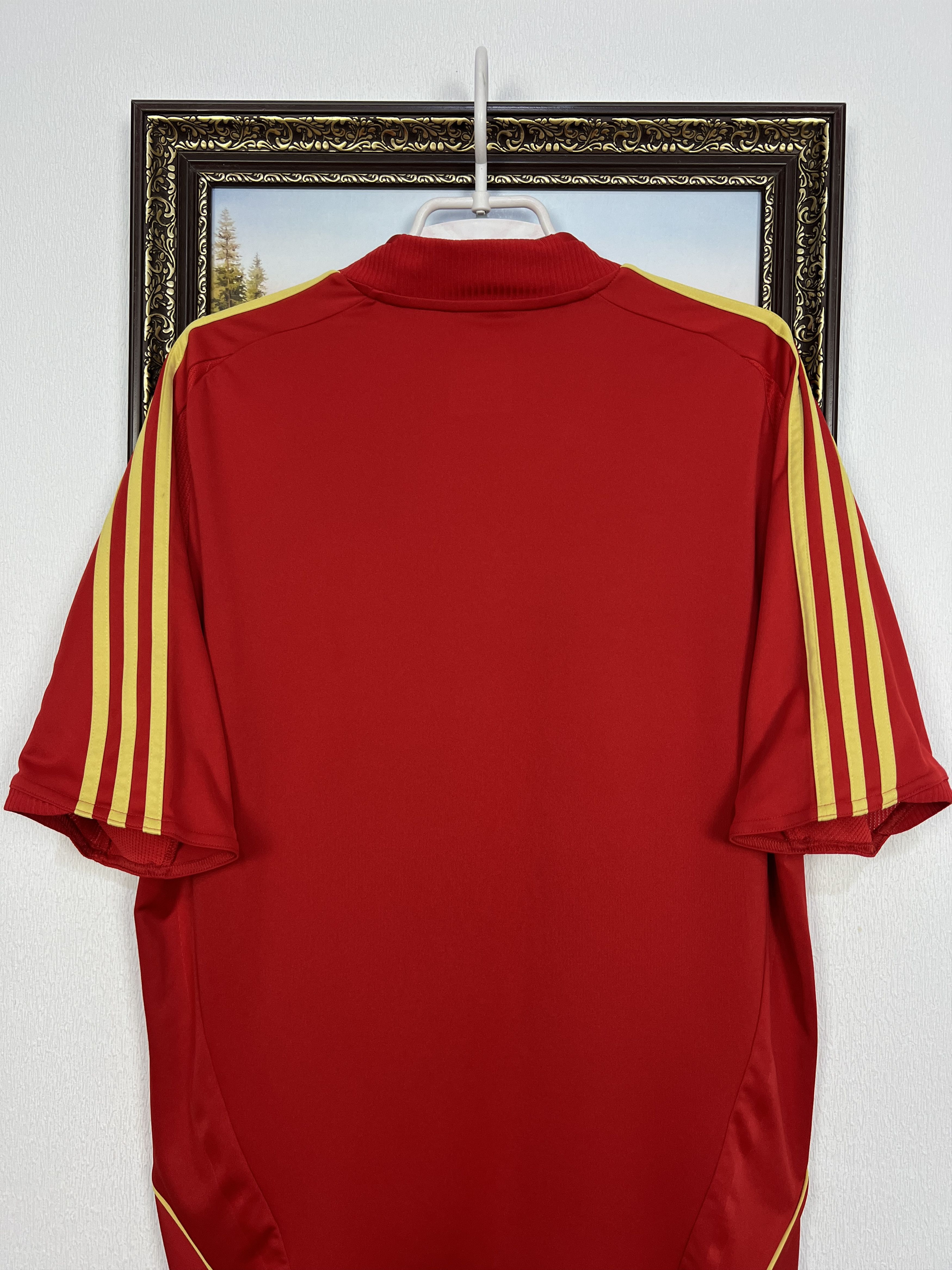 Adidas Spain Home football shirt 2008 Soccer Adidas Jersey Mens Size US L / EU 52-54 / 3 - 12 Thumbnail
