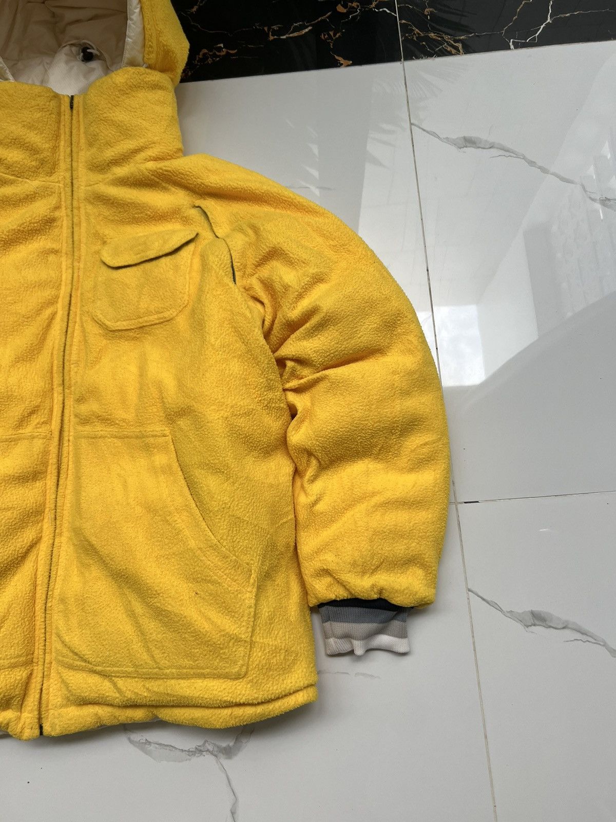 90's NIKE RARE DOWN PUFFER REVERSIBLE FLEECE JACKET Y2K